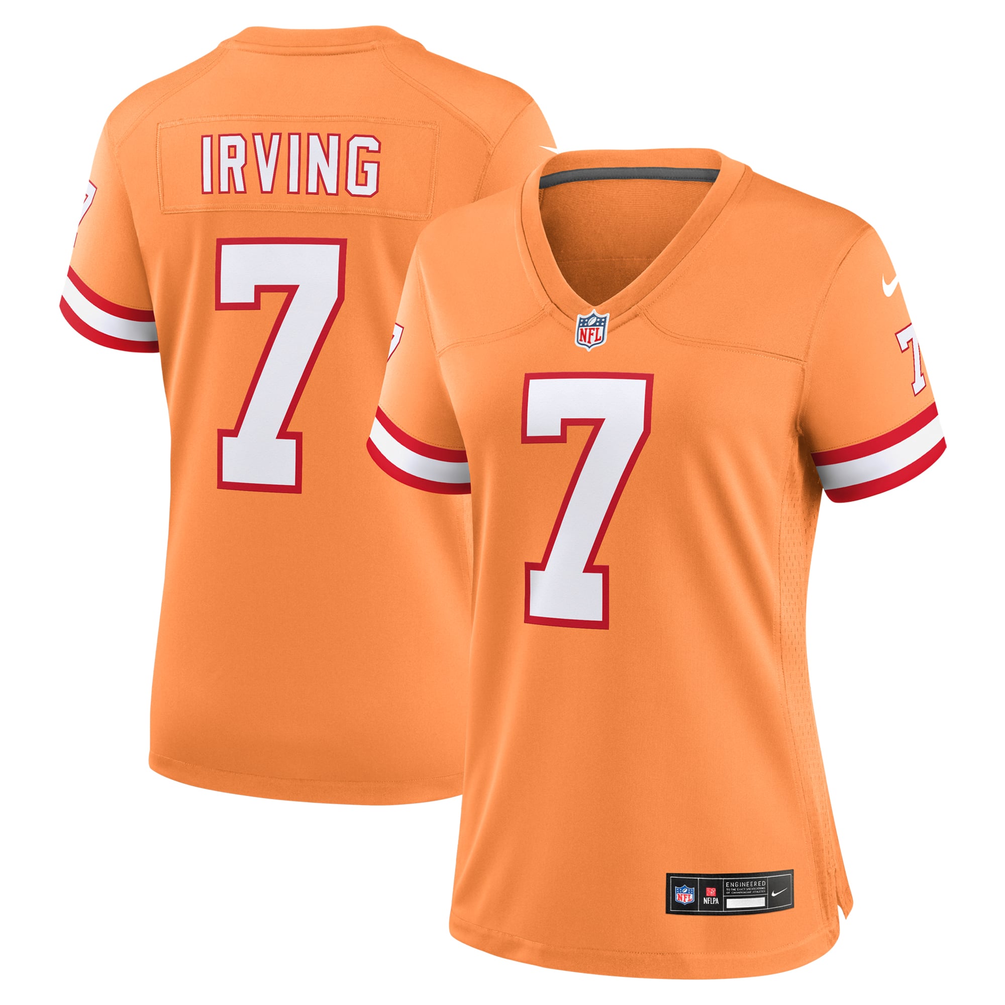 Bucky Irving Tampa Bay Buccaneers Women's Alternate Game Jersey - Orange - Orange - Image 2