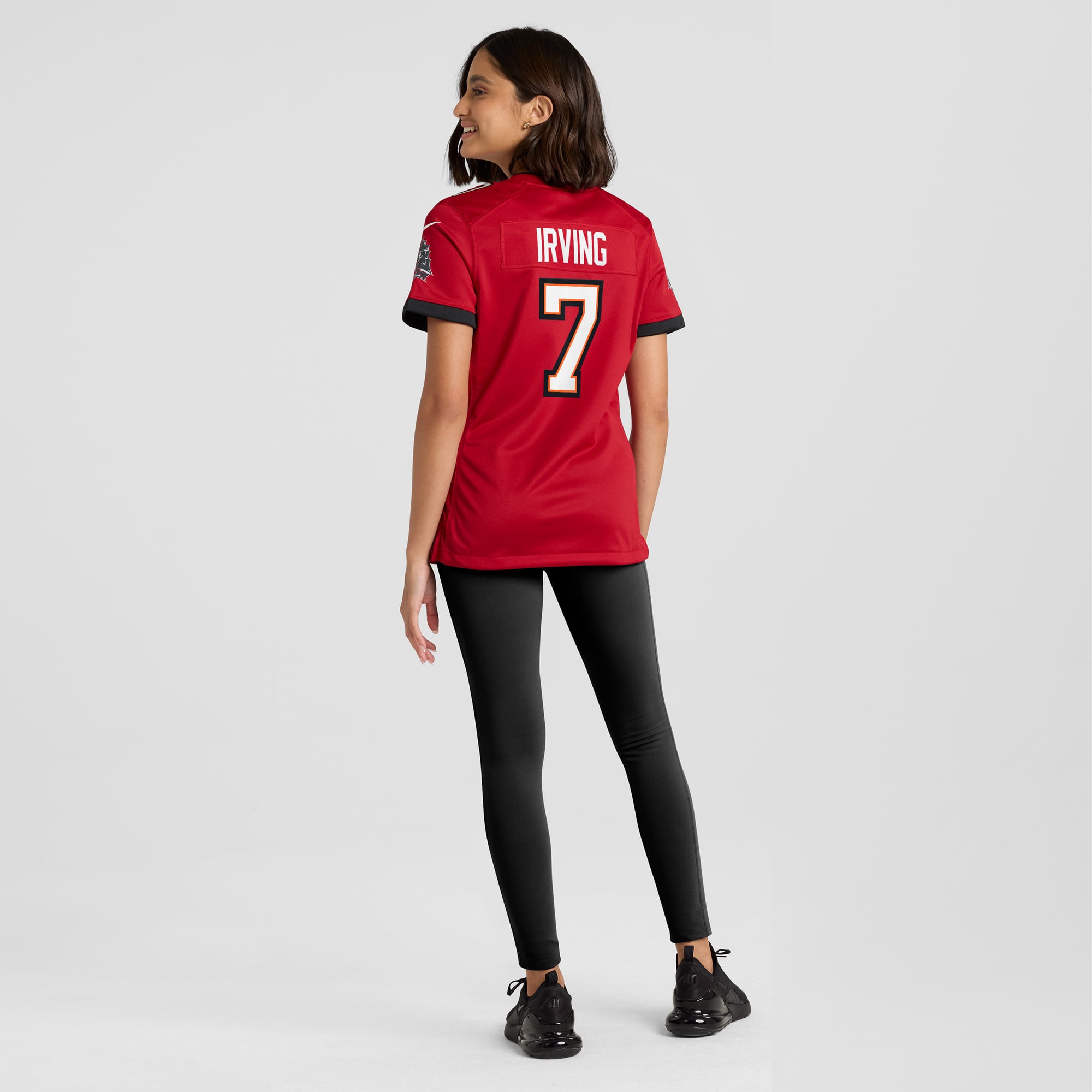 Bucky Irving Tampa Bay Buccaneers Women's Alternate Game Jersey - Pewter - Red - Image 6