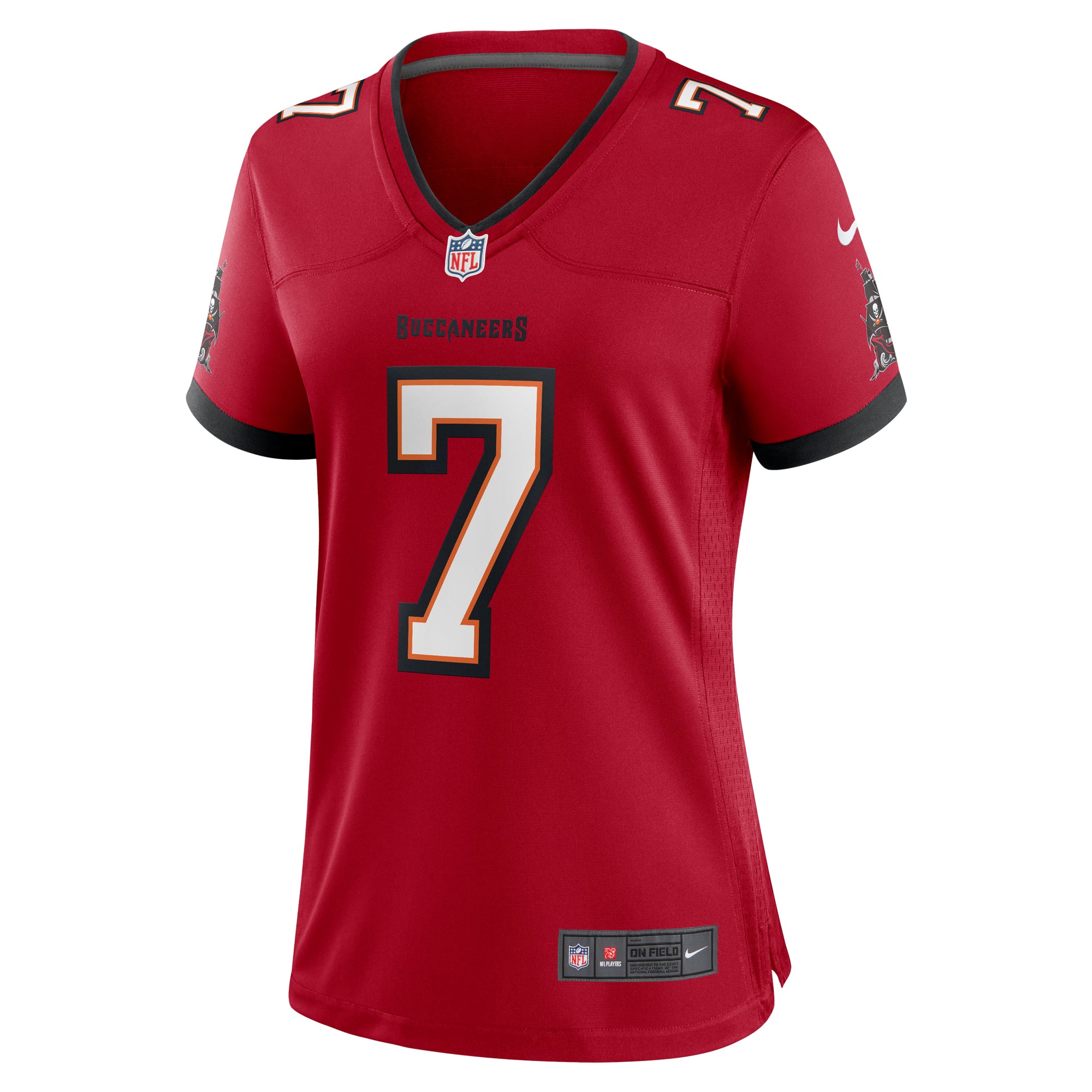 Bucky Irving Tampa Bay Buccaneers Women's Alternate Game Jersey - Pewter - Red - Image 3