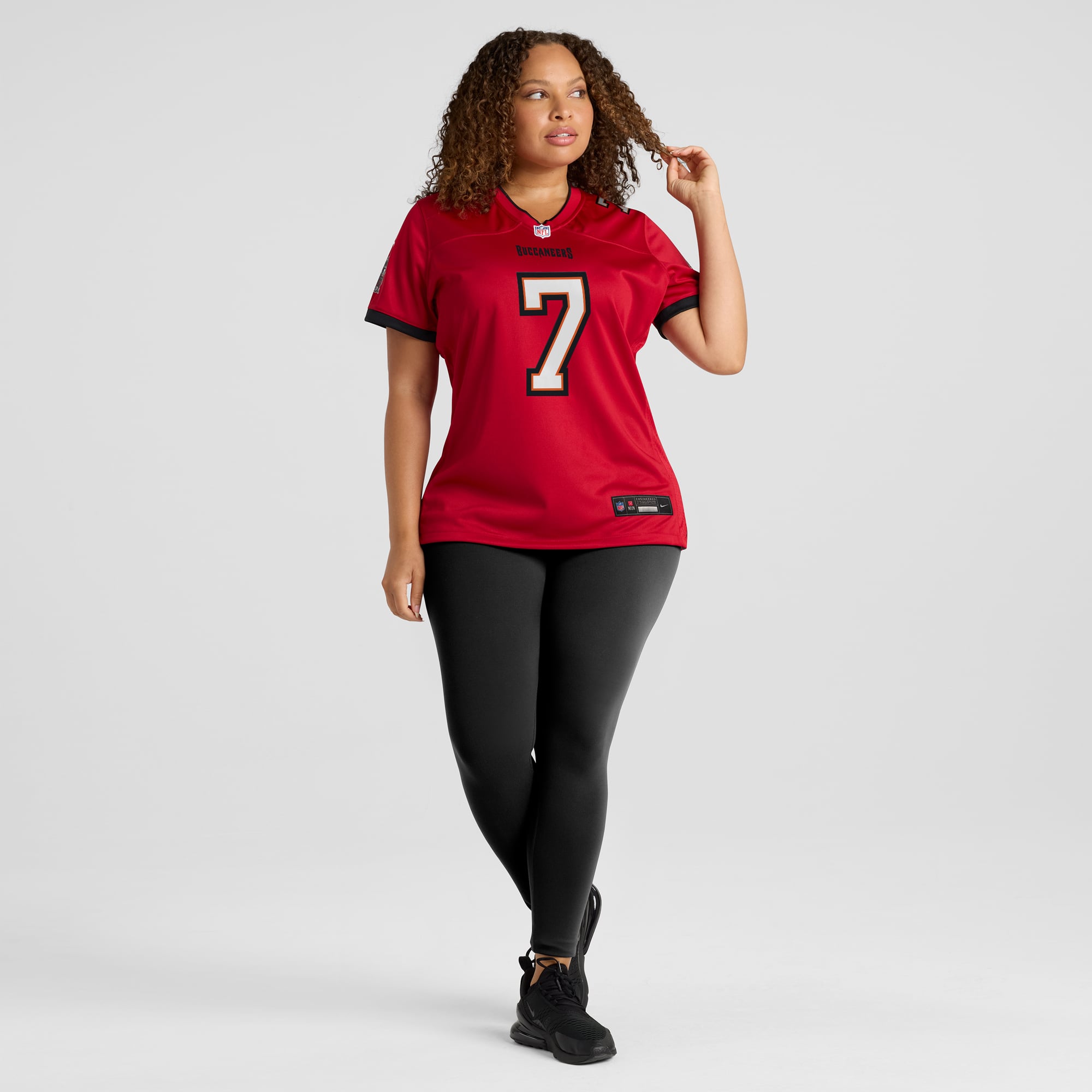 Bucky Irving Tampa Bay Buccaneers Women's Alternate Game Jersey - Pewter - Red - Image 7