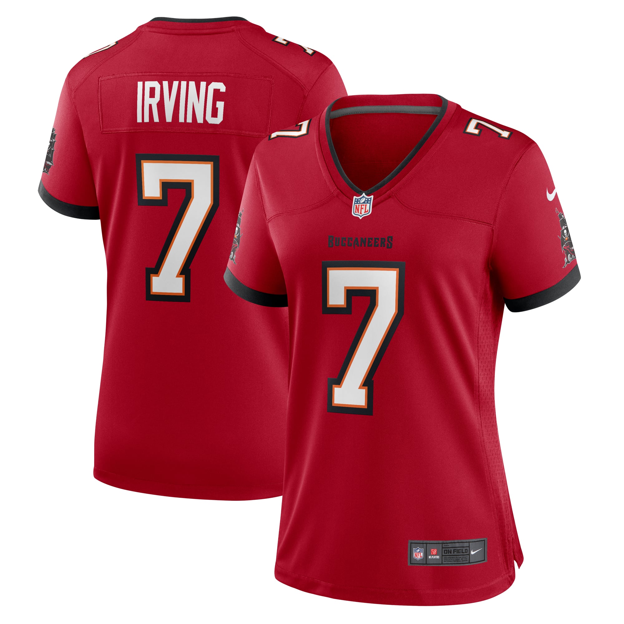 Bucky Irving Tampa Bay Buccaneers Women's Alternate Game Jersey - Pewter - Red
