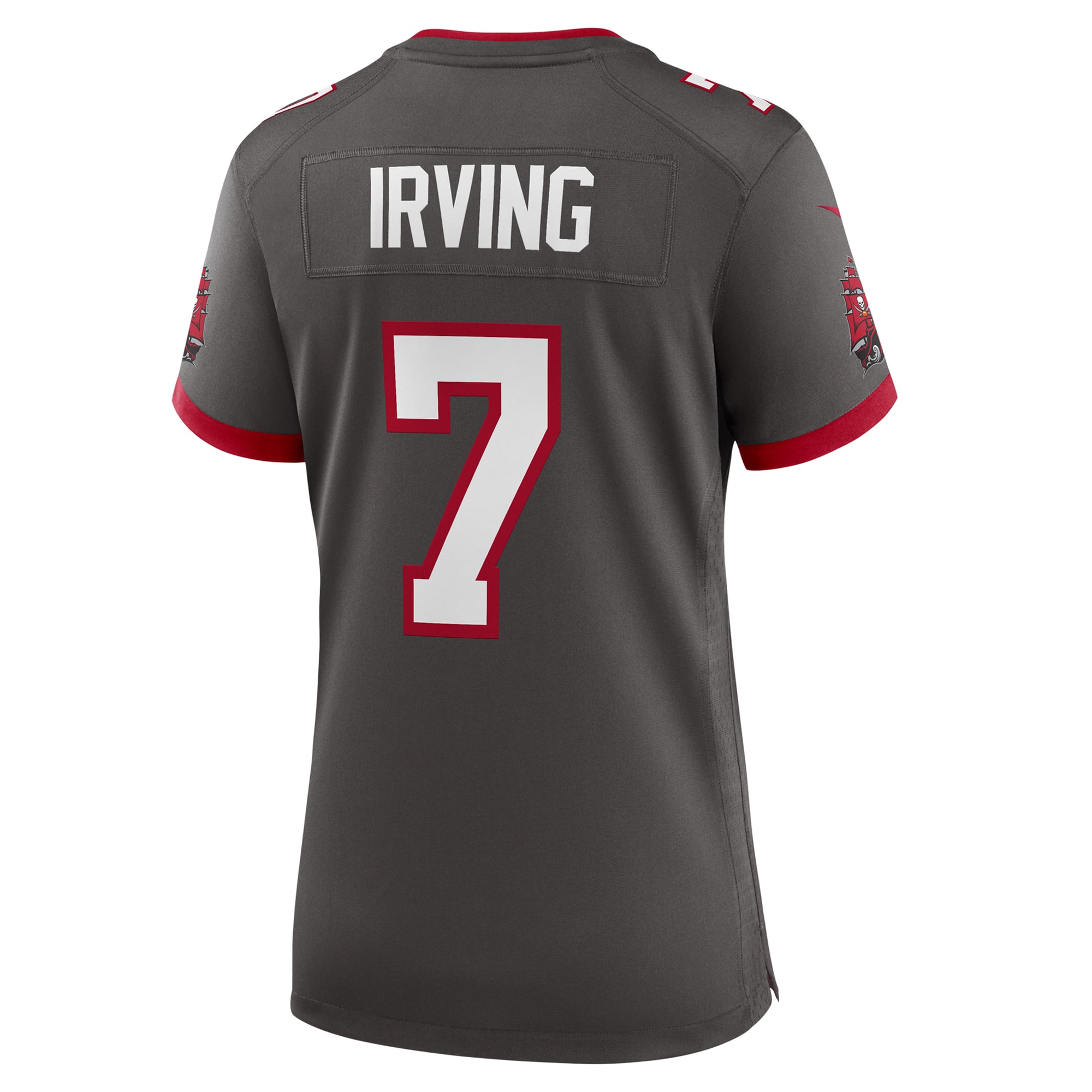 Bucky Irving Tampa Bay Buccaneers Women's Game Jersey - Red - Pewter - Image 4