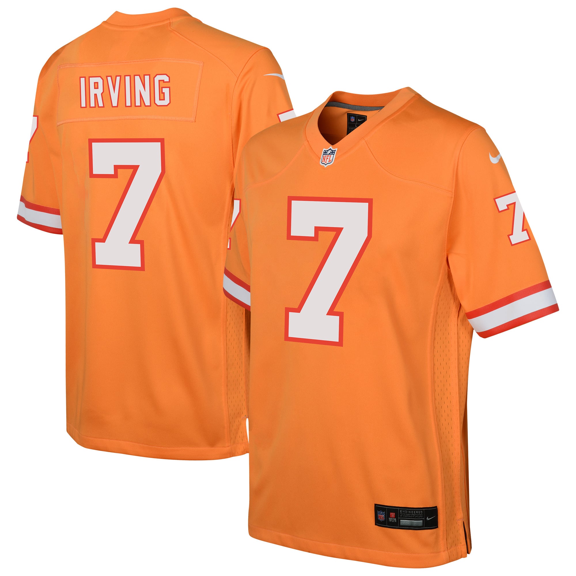 Bucky Irving Tampa Bay Buccaneers Youth Alternate Game Jersey - Orange - Creamsicle - Image 2