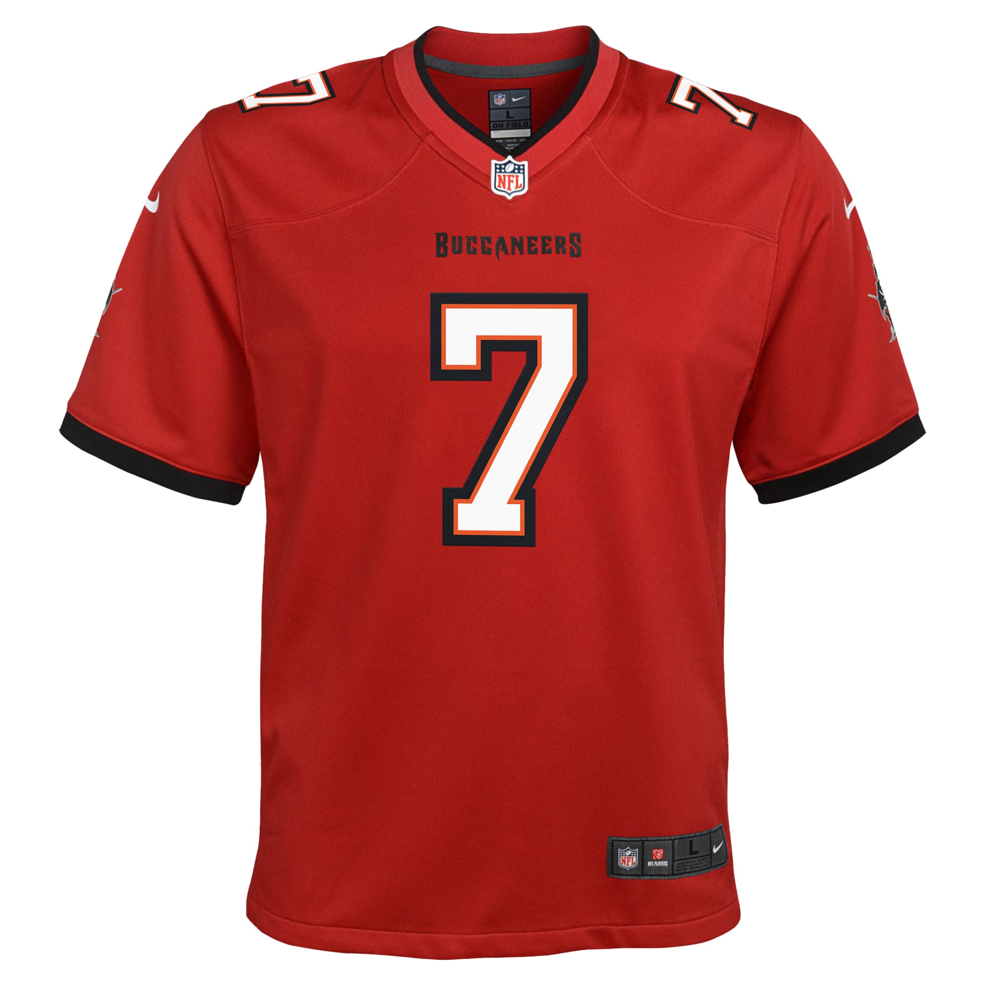 Bucky Irving Tampa Bay Buccaneers Youth Alternate Game Jersey - Orange - Red - Image 3