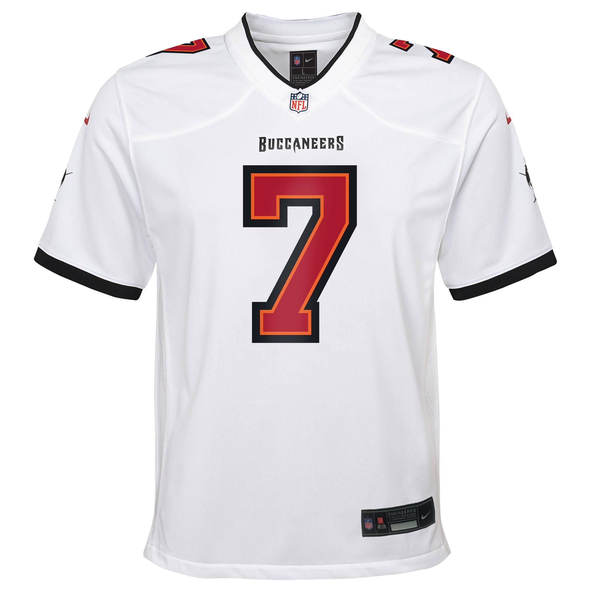 Bucky Irving Tampa Bay Buccaneers Youth White Game Jersey - White - Image 3