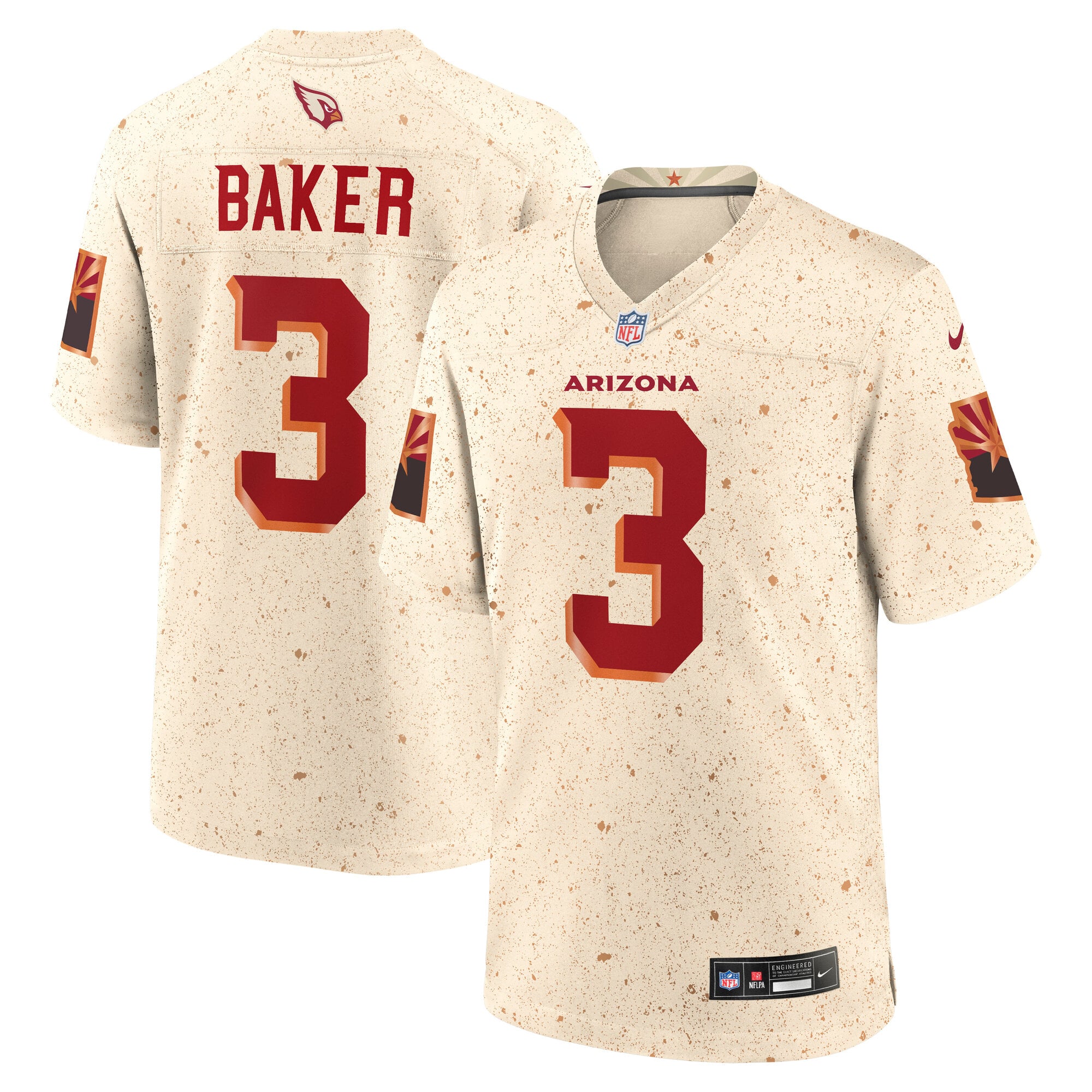 Budda Baker Arizona Cardinals 2025 Rivalries Collection Game Jersey - Natural - Image 2