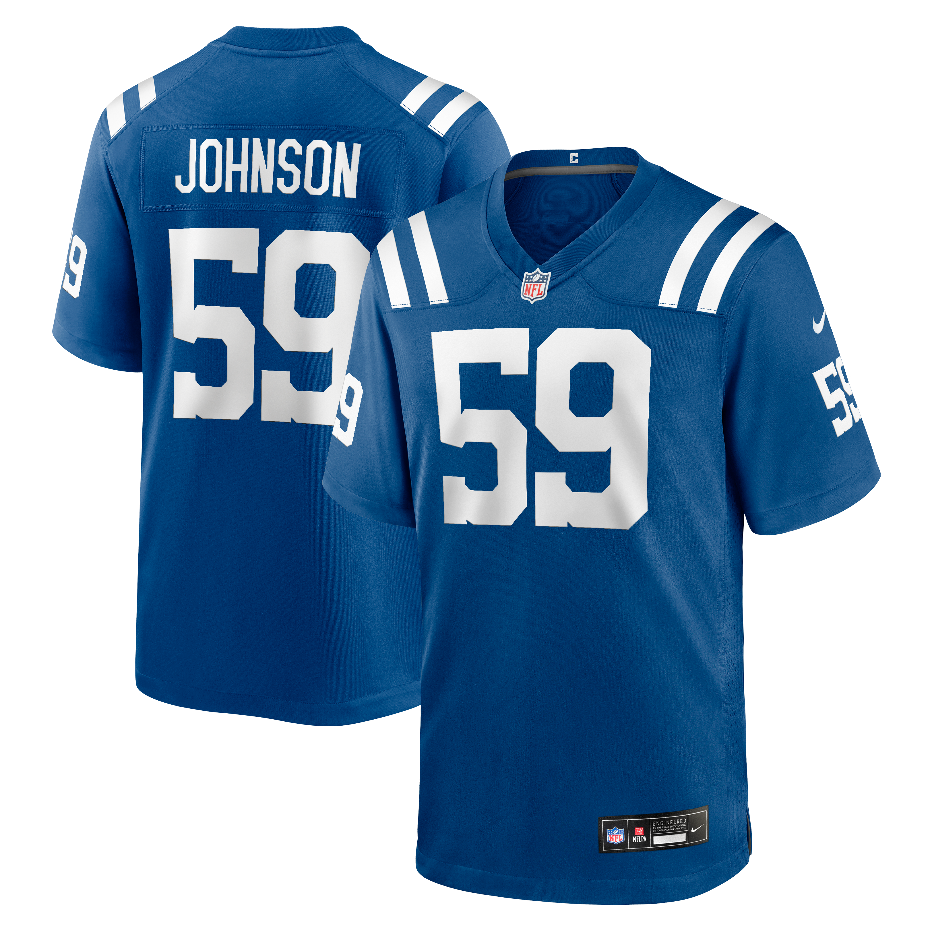 Buddy Johnson Indianapolis Colts Team Game Jersey - Royal - Image 2