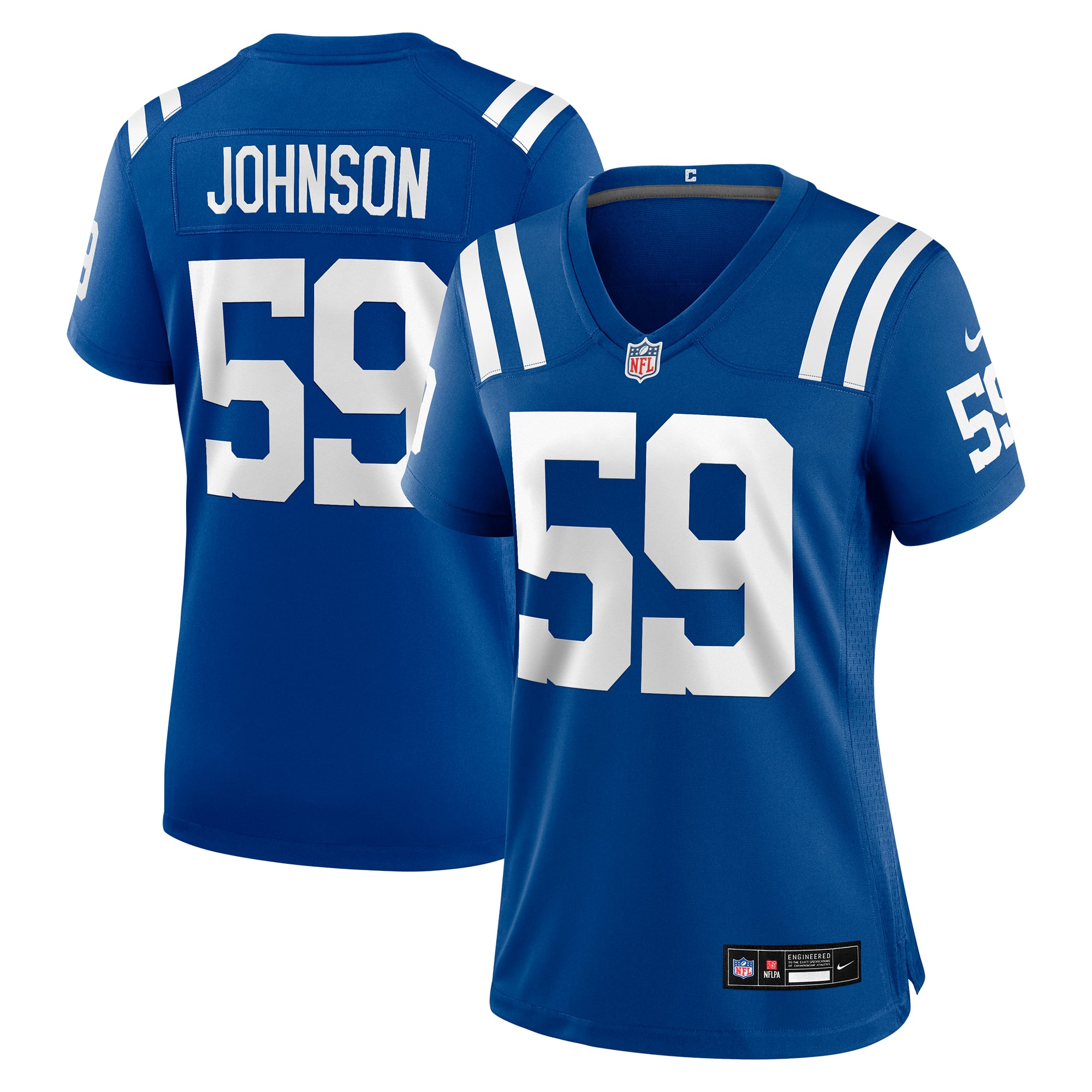 Buddy Johnson Indianapolis Colts Women's Team Game Jersey - Royal