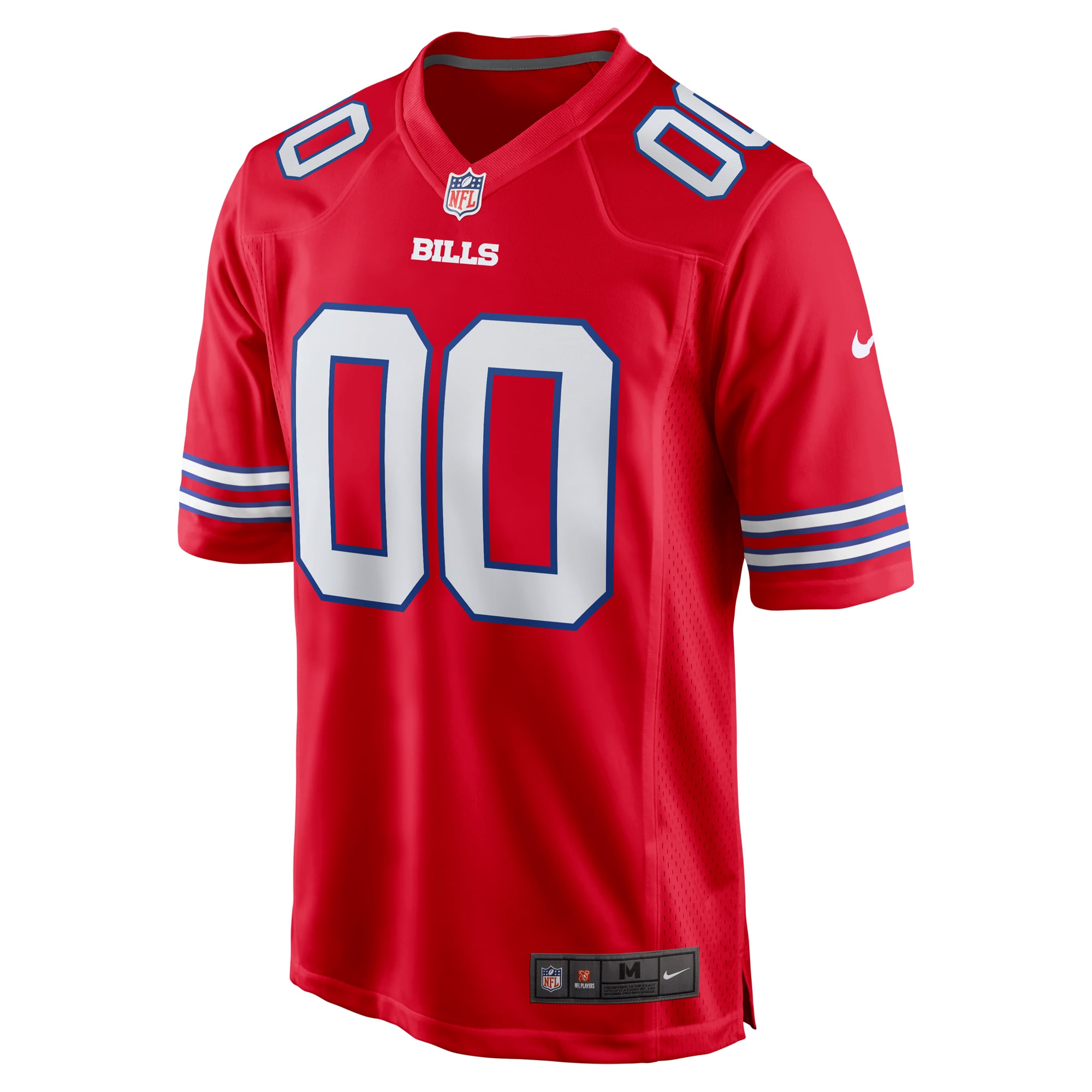 Buffalo Bills Alternate Custom Game Jersey - Red - Image 3
