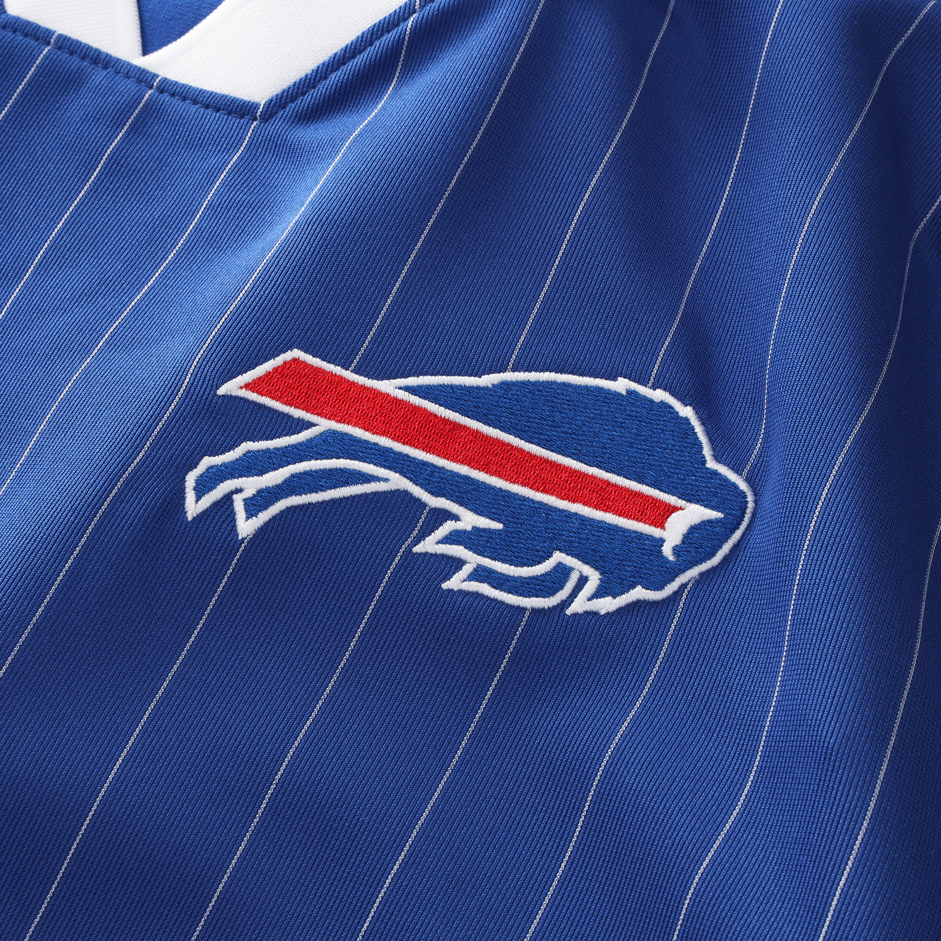 Buffalo Bills Youth Football x Football Collared Fan Top - Royal - Image 5