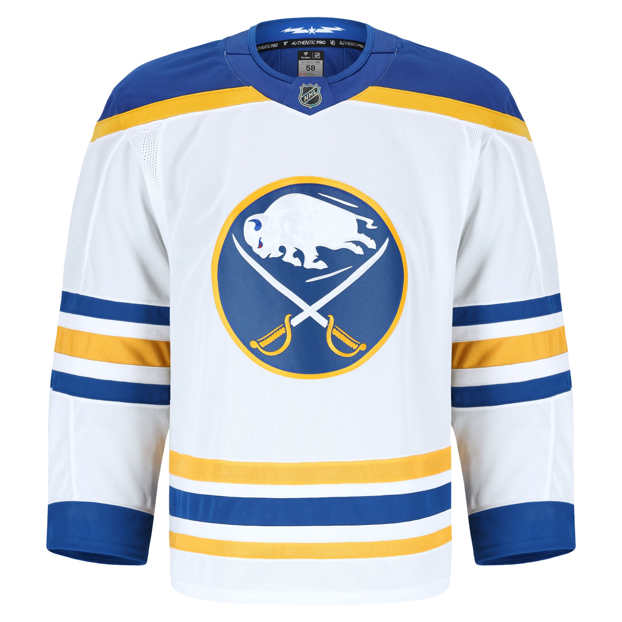 Buffalo Sabres Away Pro Jersey - White - Image 3