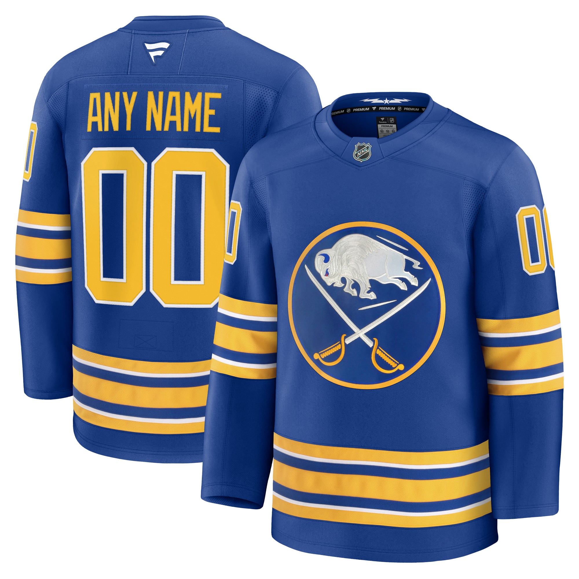 Buffalo Sabres Home Premium Custom Jersey - Royal - Image 2