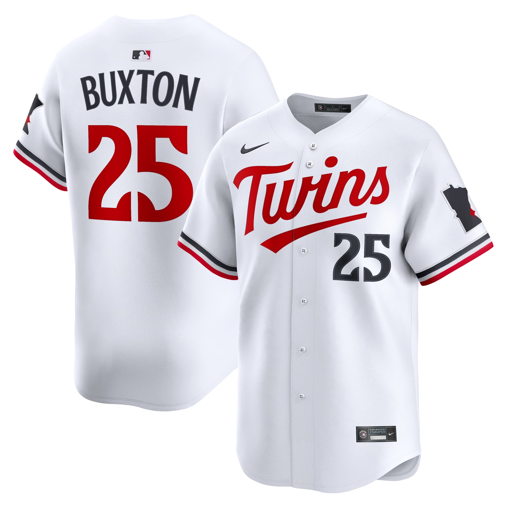 Byron Buxton Minnesota Twins Home Limited Player Jersey - White - Image 2