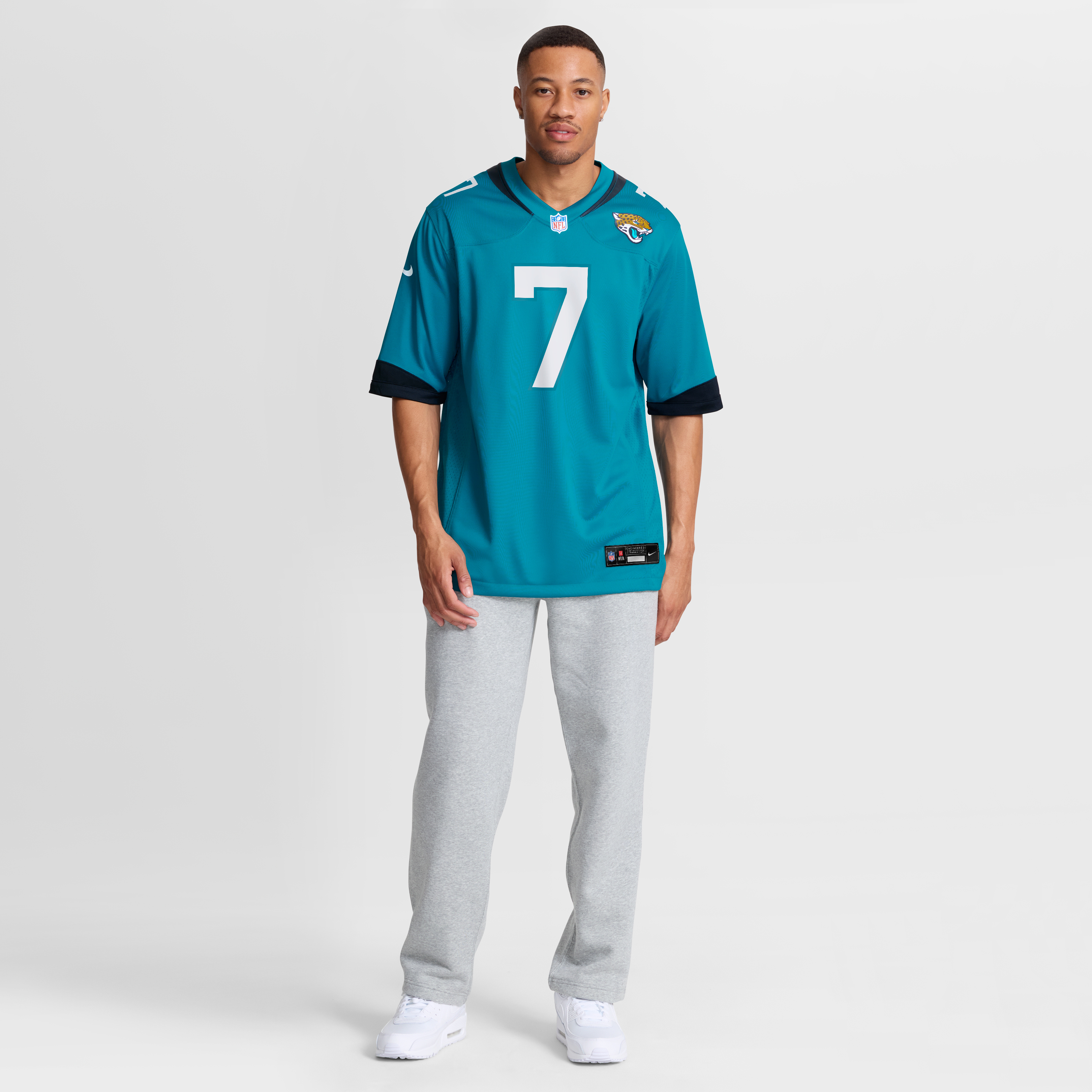 Byron Leftwich Jacksonville Jaguars Retired Player Alternate Game Jersey - Teal - Image 8