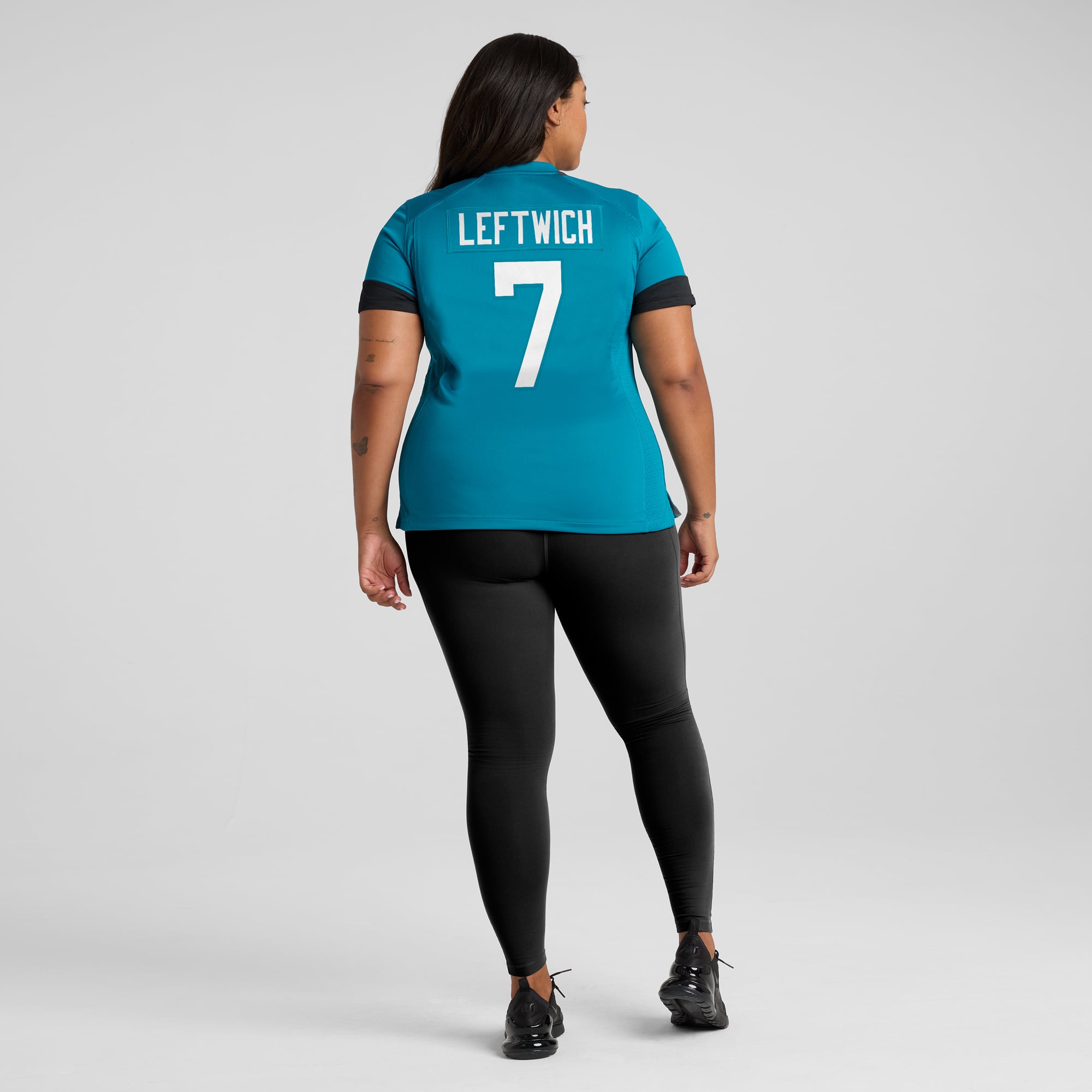 Byron Leftwich Jacksonville Jaguars Women's Retired Player Game Jersey - Teal - Image 8
