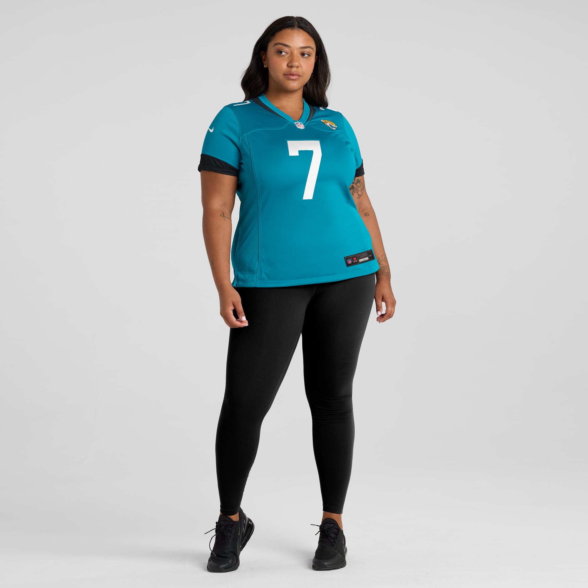 Byron Leftwich Jacksonville Jaguars Women's Retired Player Game Jersey - Teal - Image 7