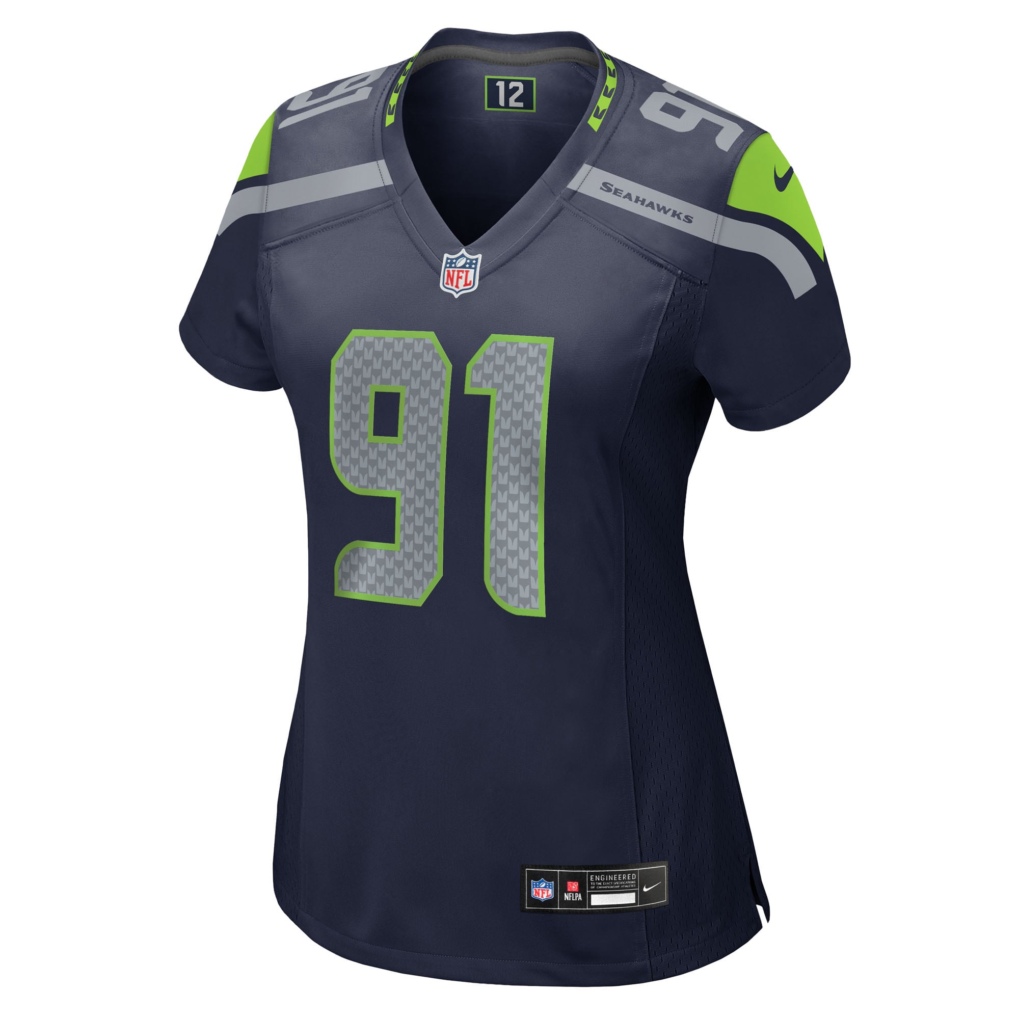 Byron Murphy II Seattle Seahawks Women's Team Game Jersey - College Navy - Image 3