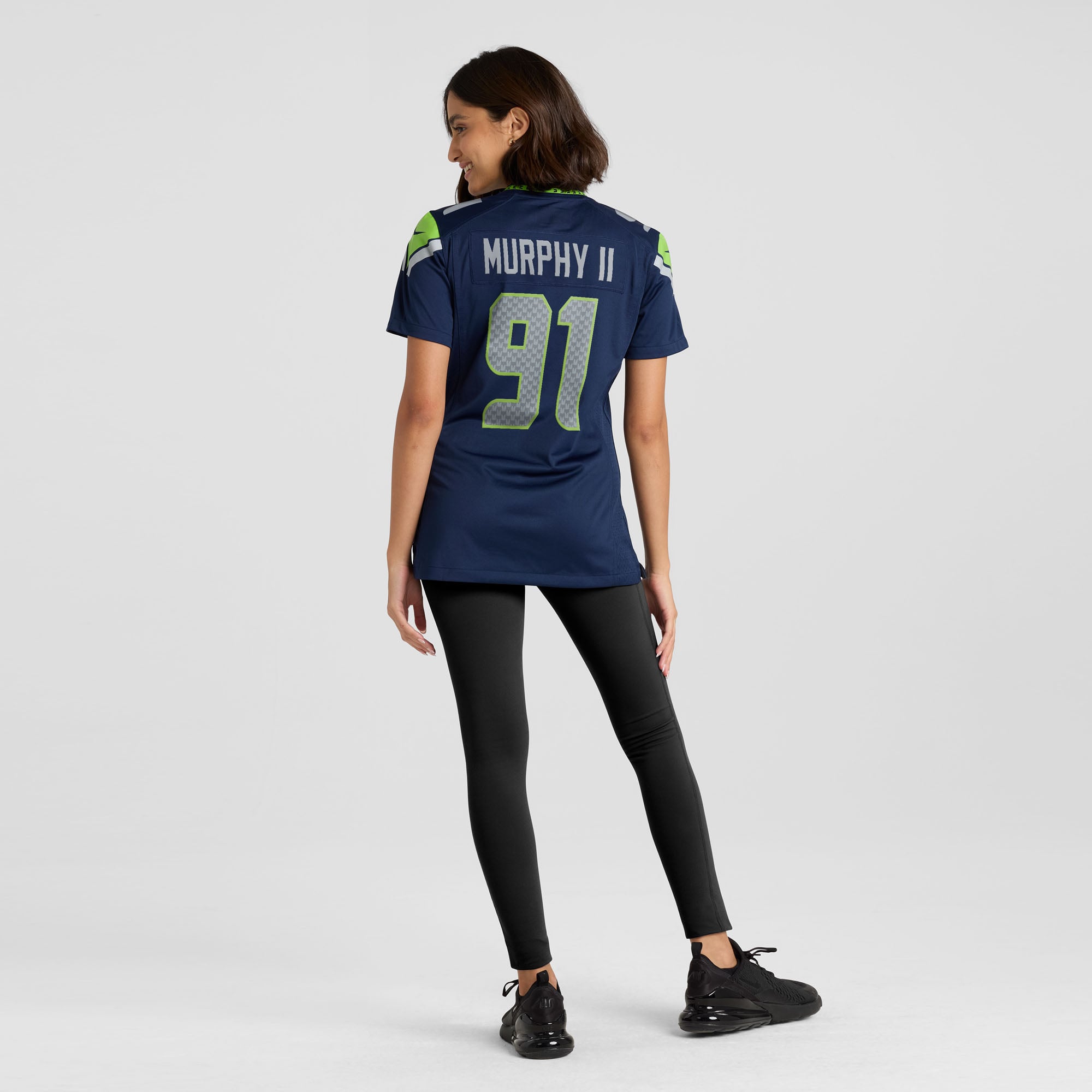 Byron Murphy II Seattle Seahawks Women's Team Game Jersey - College Navy - Image 6