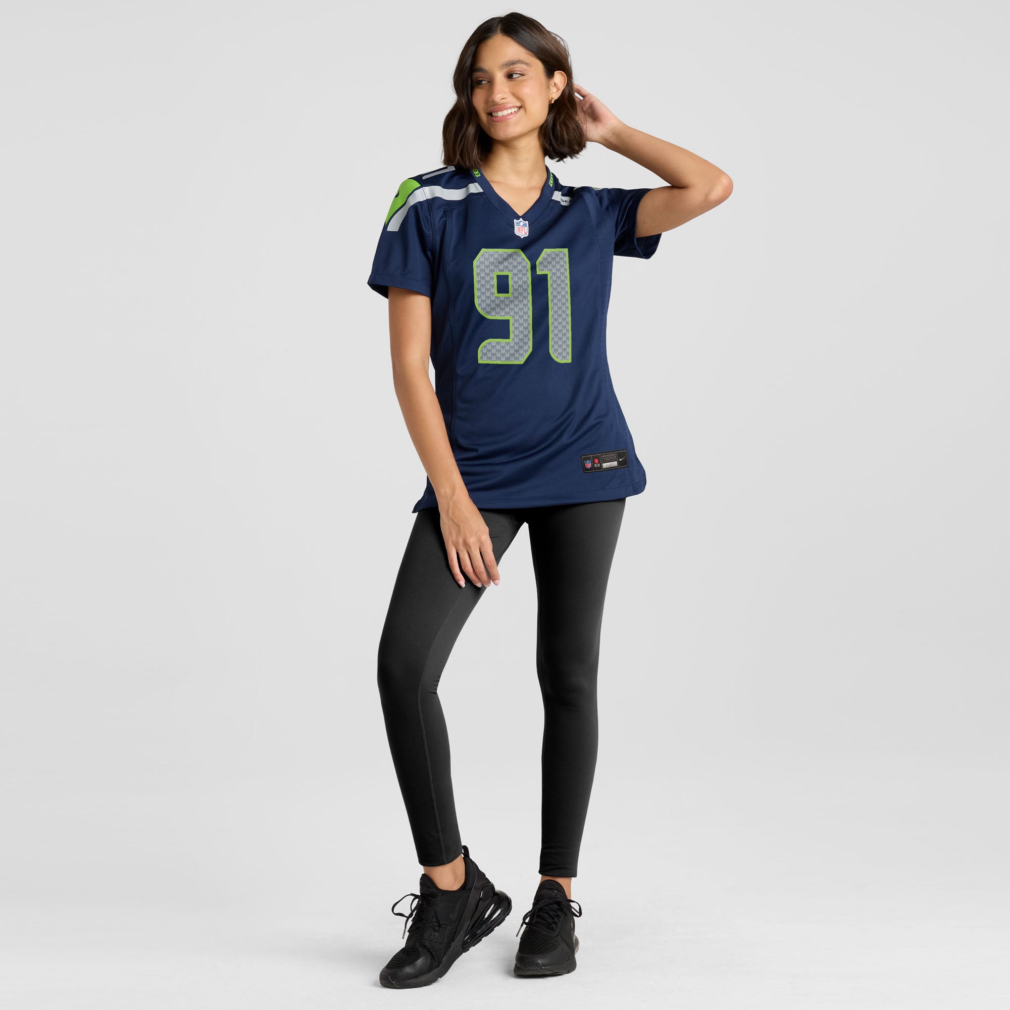 Byron Murphy II Seattle Seahawks Women's Team Game Jersey - College Navy - Image 5
