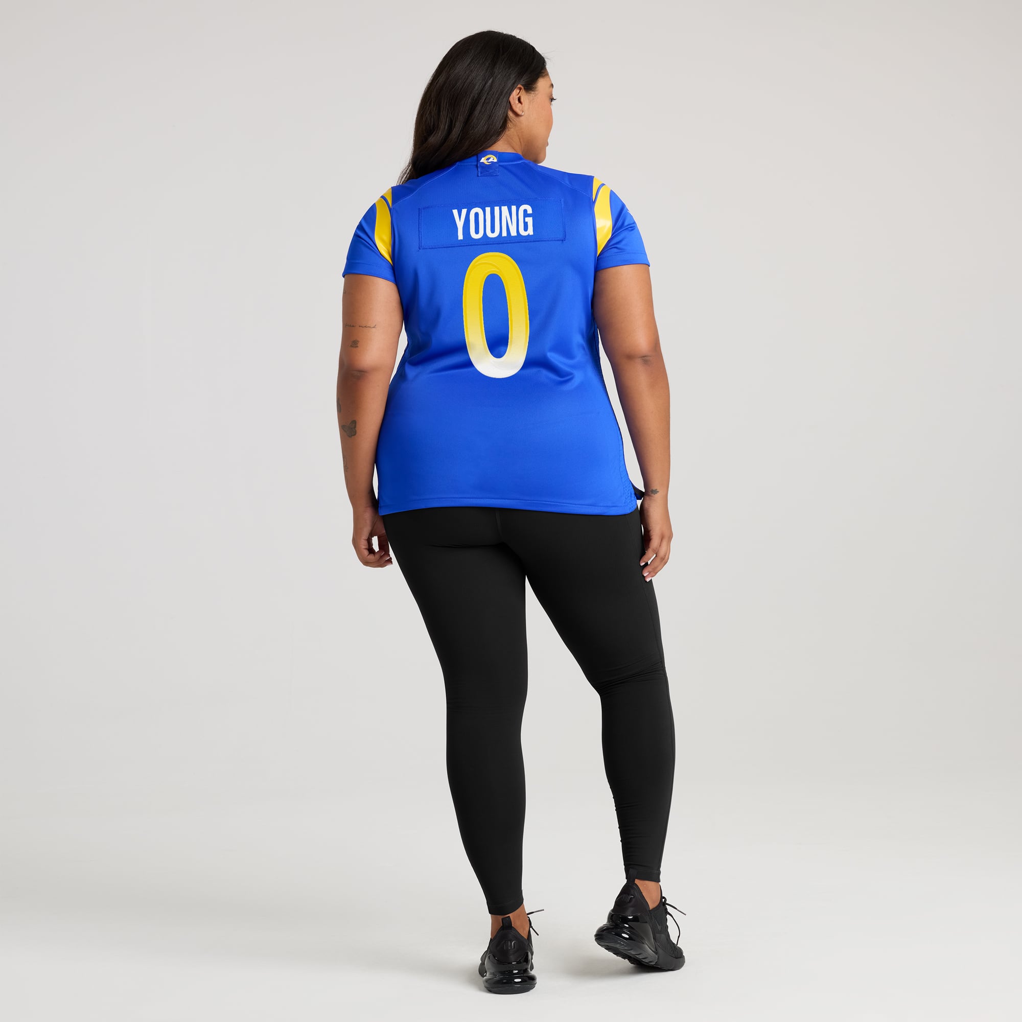 Byron Young Los Angeles Rams Women's Home Game Jersey - Royal - Image 8