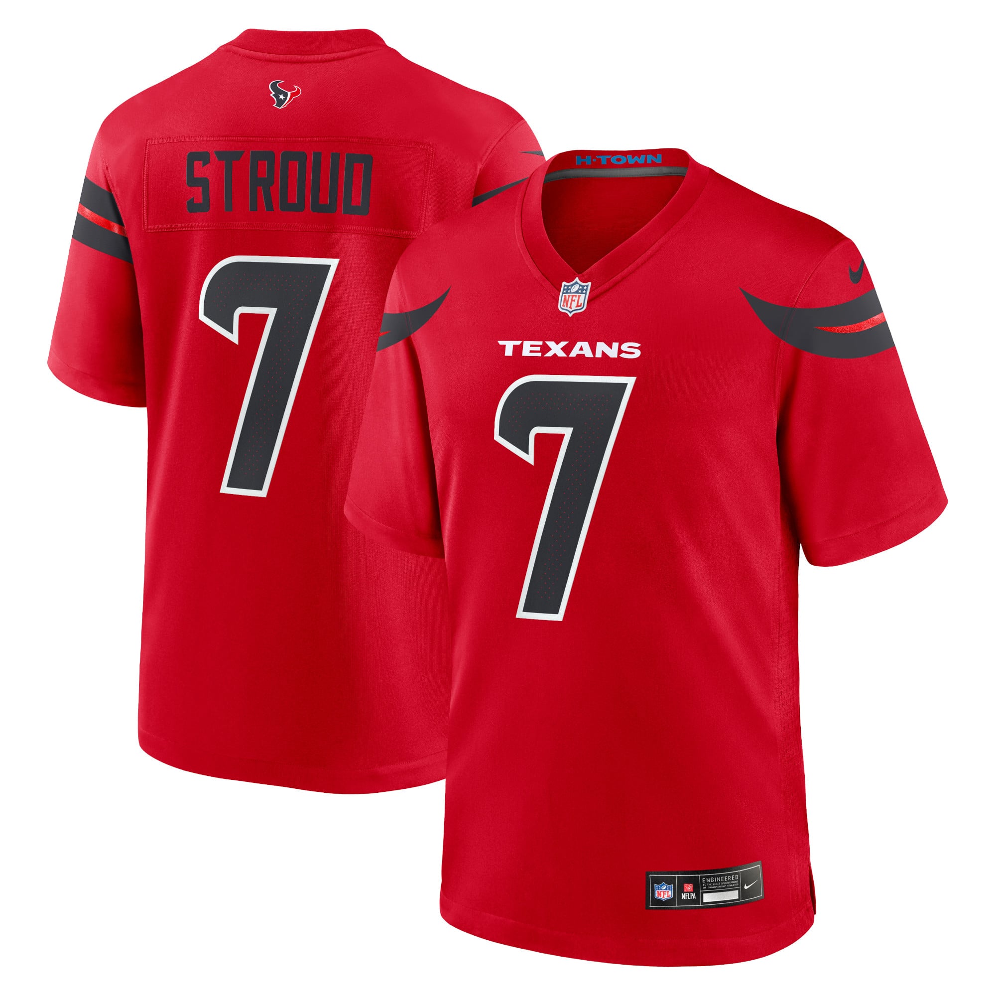 C.J. Stroud Houston Texans Alternate Game Jersey - Red - Image 2