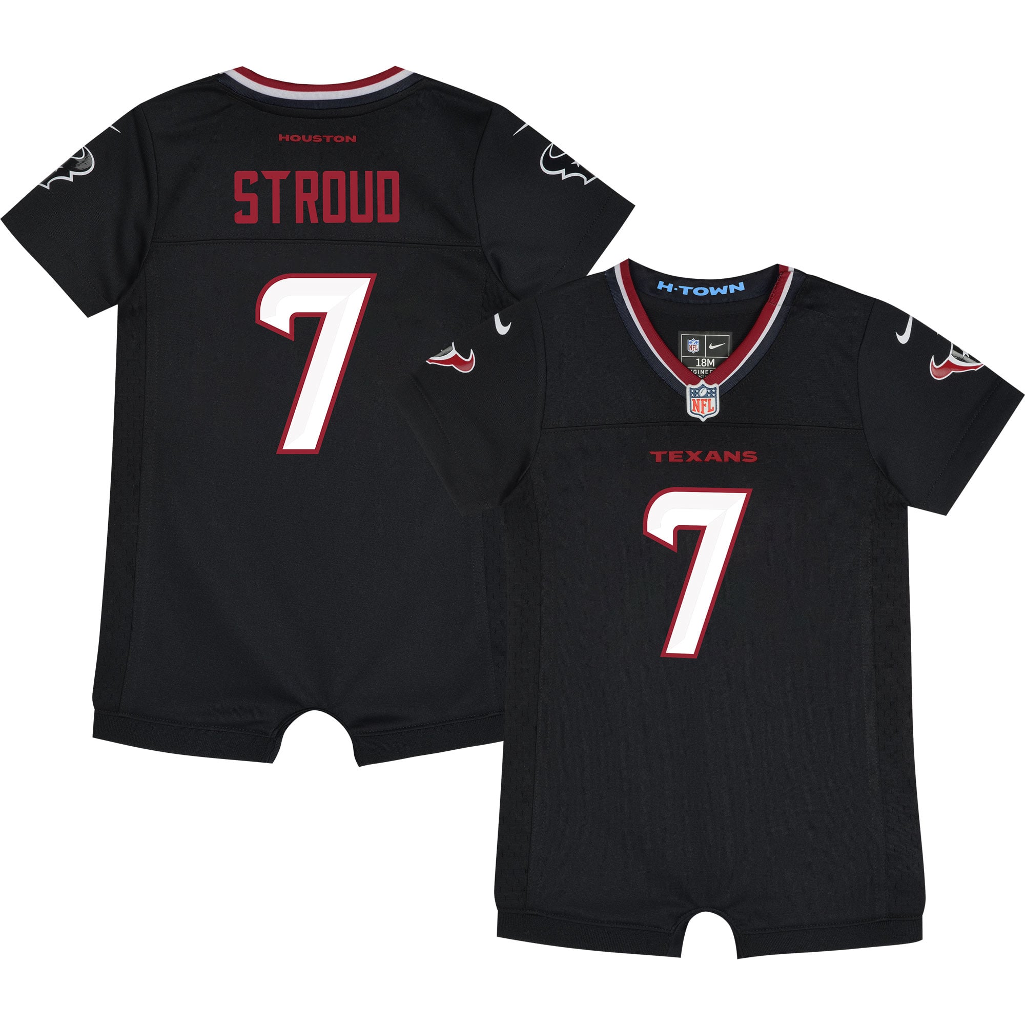 C.J. Stroud Houston Texans Newborn & Infant Game Romper Jersey - Navy