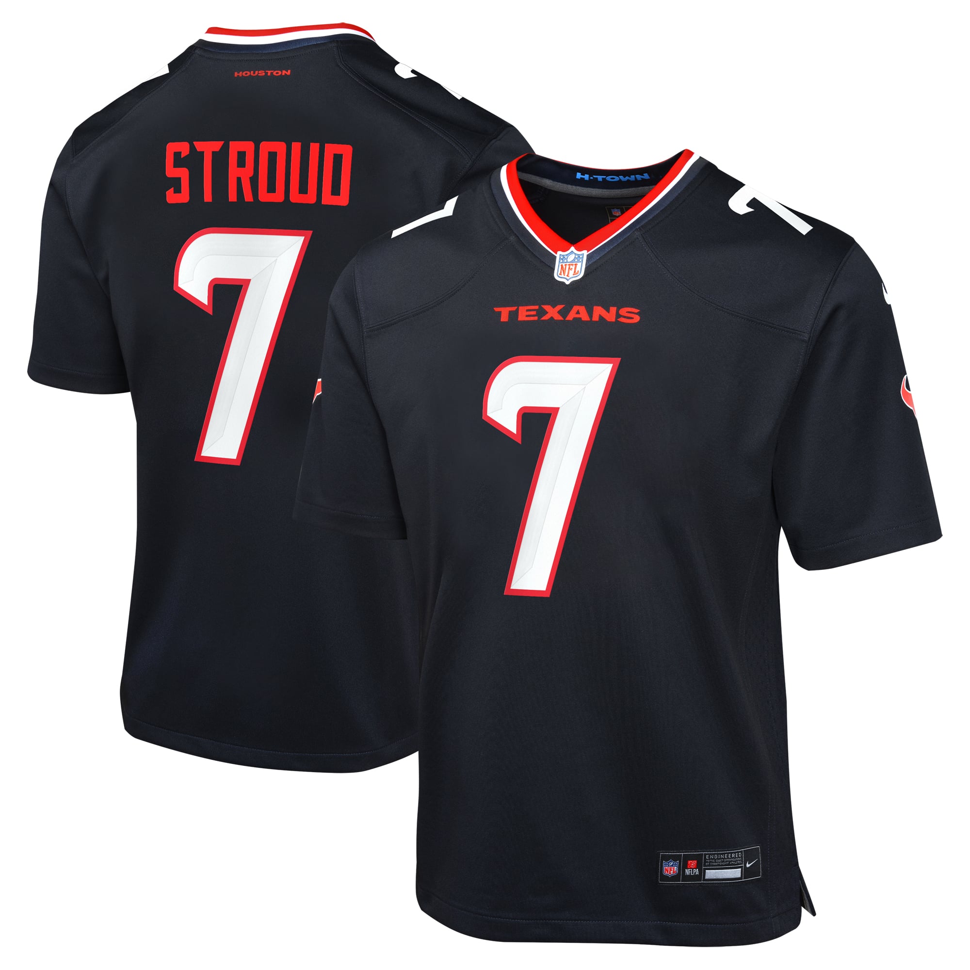 C.J. Stroud Houston Texans Youth Game Jersey - Navy - Image 2