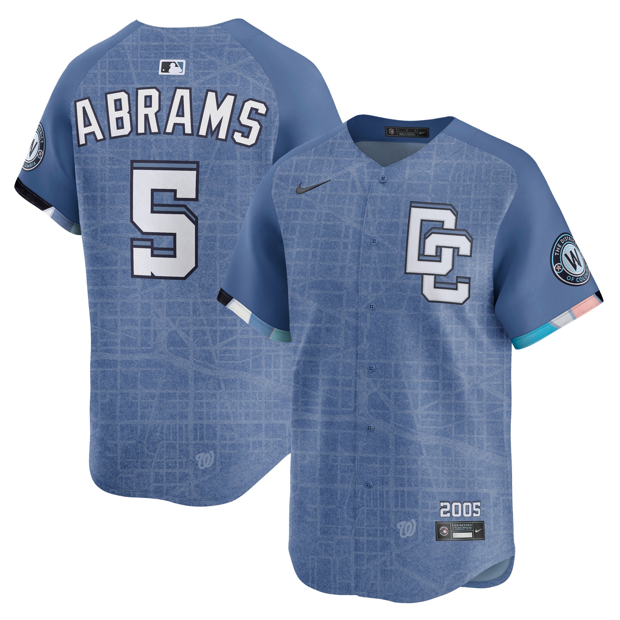 CJ Abrams Washington Nationals 2025 City Connect Limited Jersey - Blue - Image 2