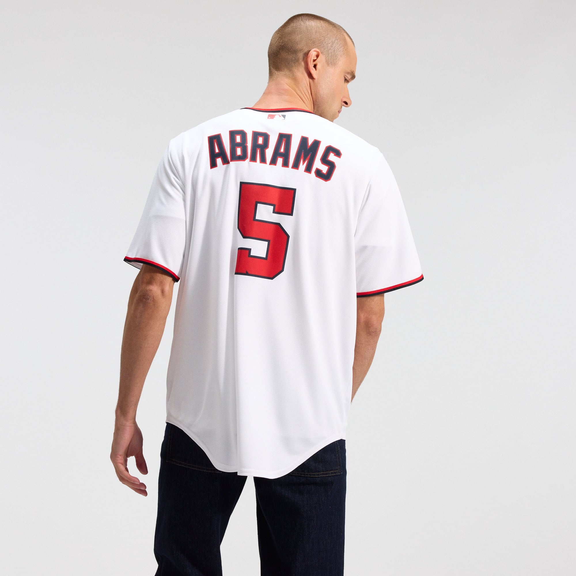 CJ Abrams Washington Nationals Home Jersey - White - Image 4