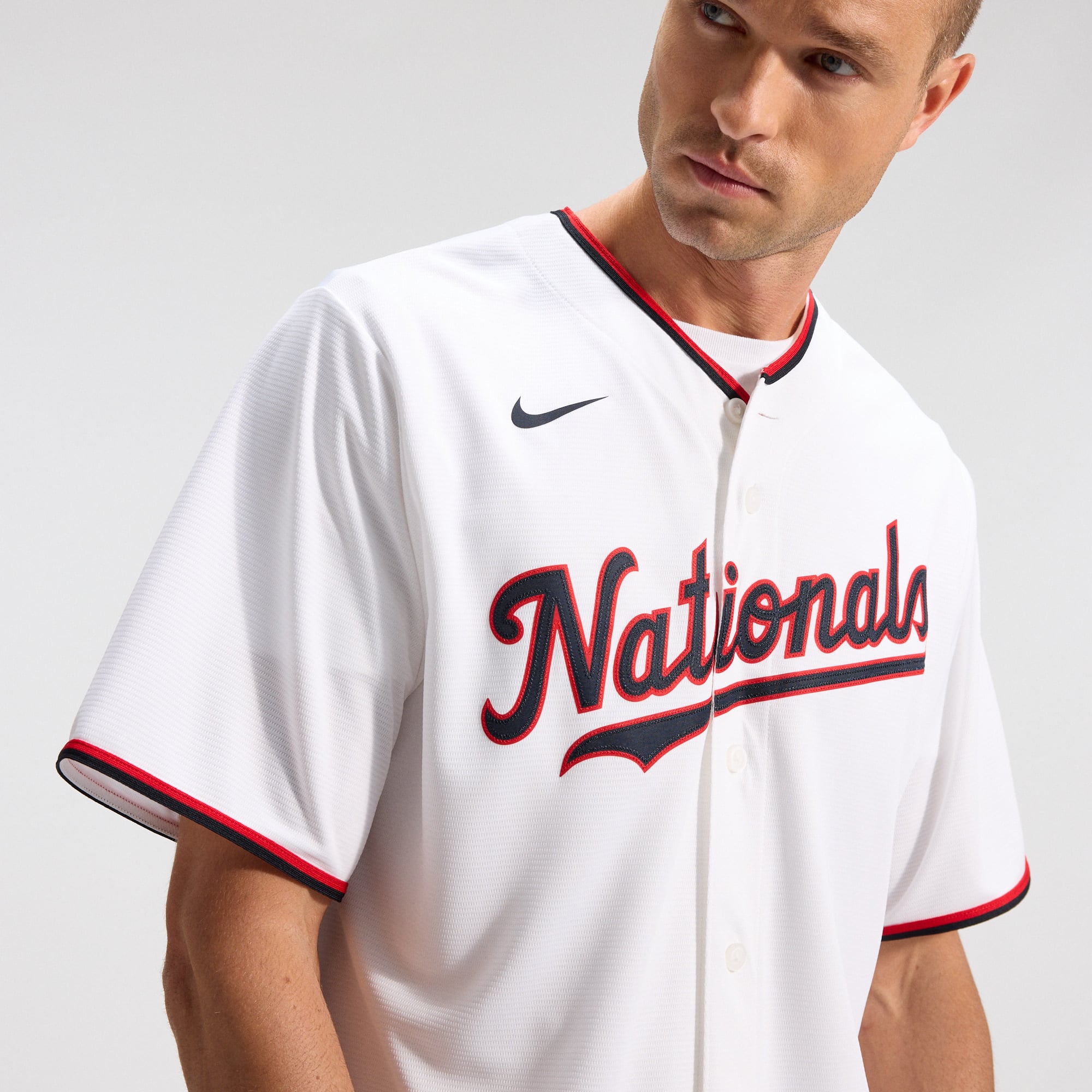 CJ Abrams Washington Nationals Home Jersey - White - Image 10