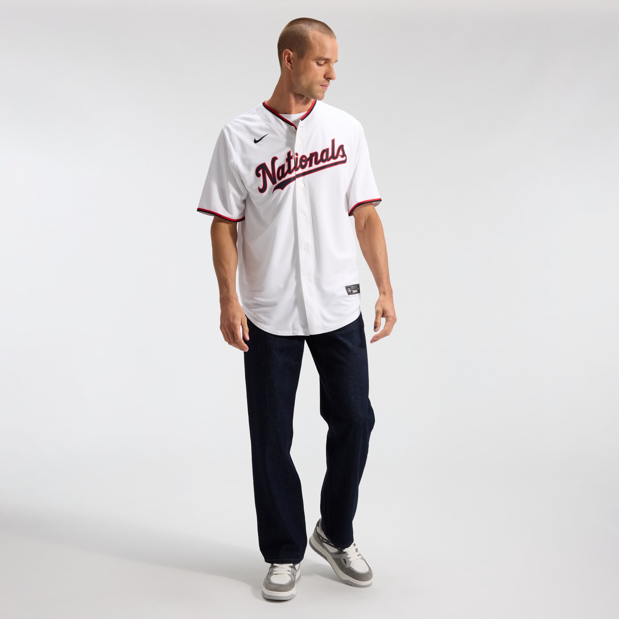 CJ Abrams Washington Nationals Home Jersey - White - Image 5