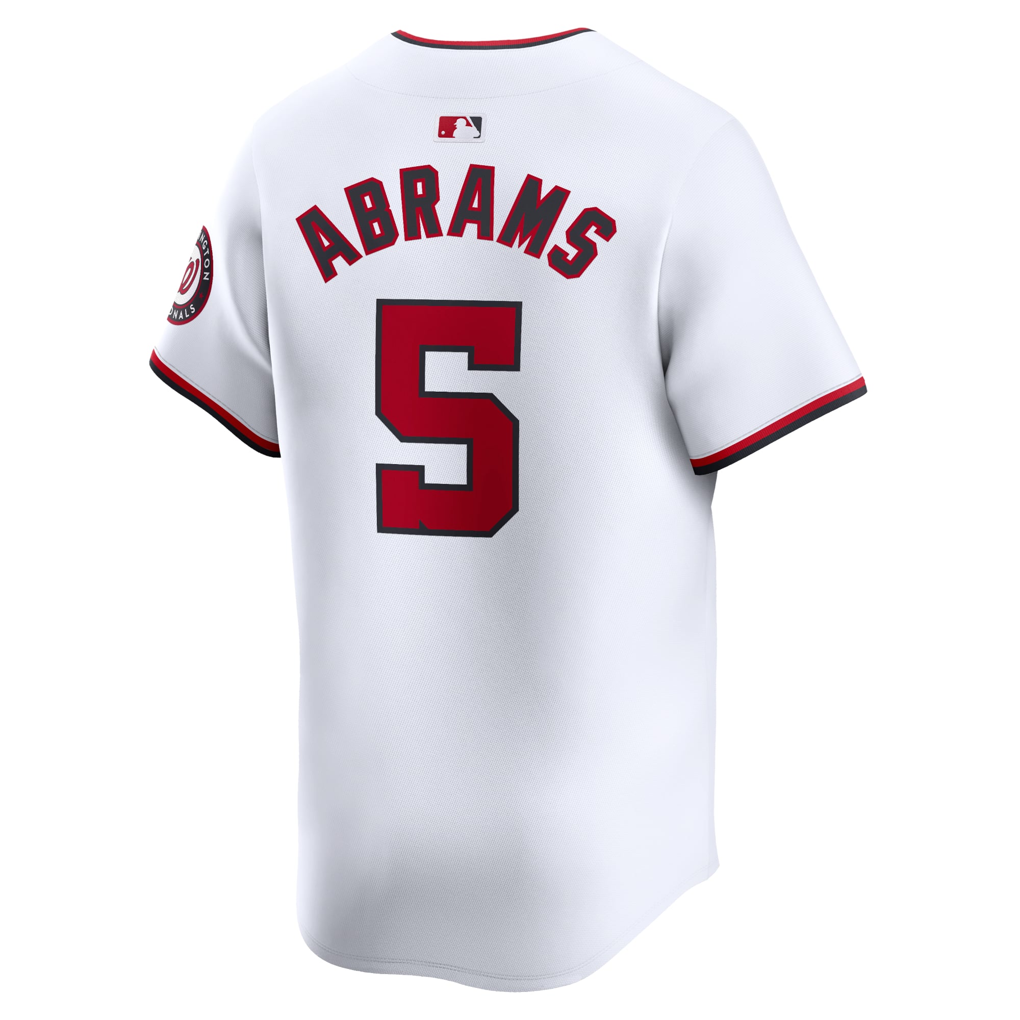 CJ Abrams Washington Nationals Home Limited Player Jersey - White - Image 4
