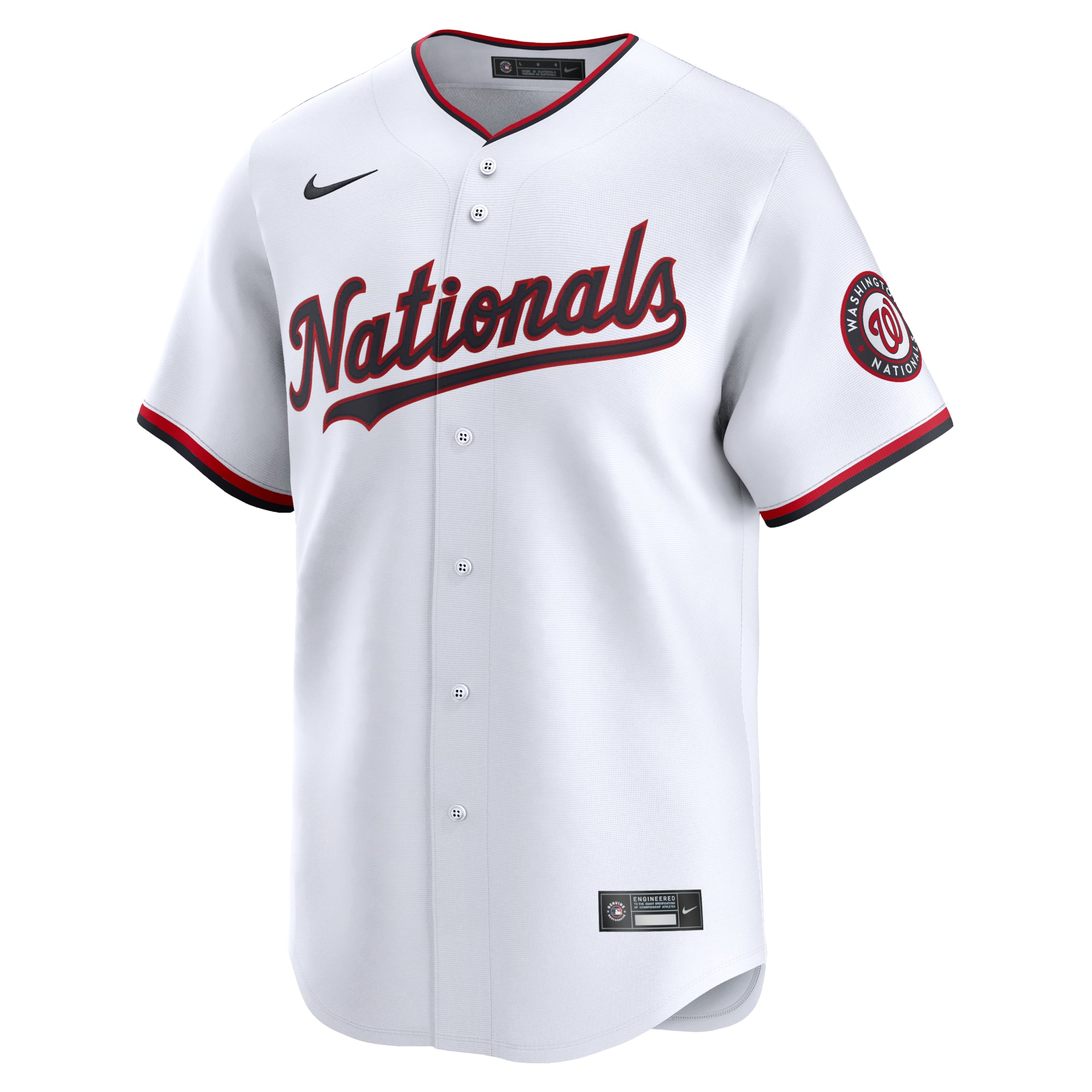 CJ Abrams Washington Nationals Home Limited Player Jersey - White - Image 3