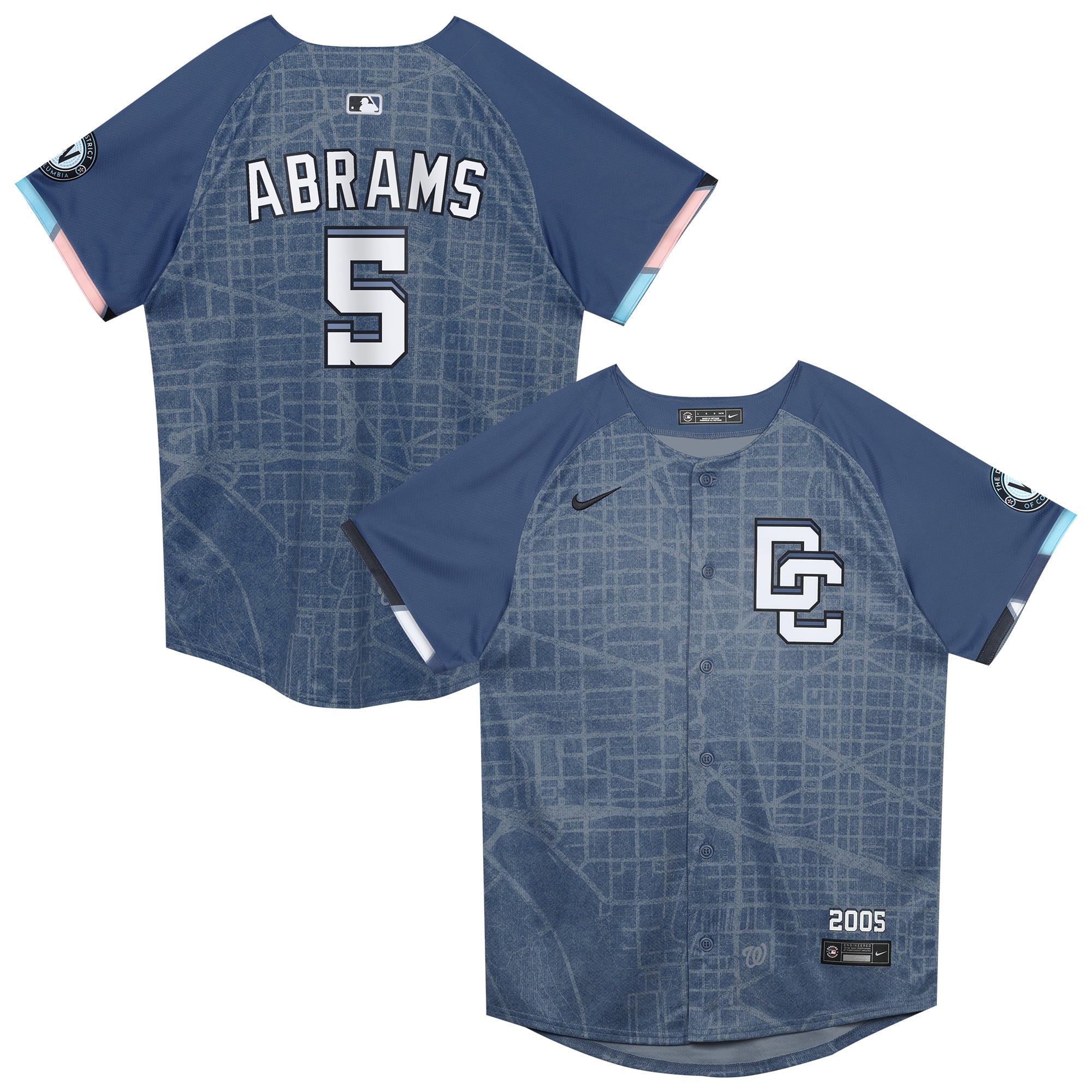 CJ Abrams Washington Nationals Preschool City Connect 2025 Limited Player Jersey - Blue - Image 2