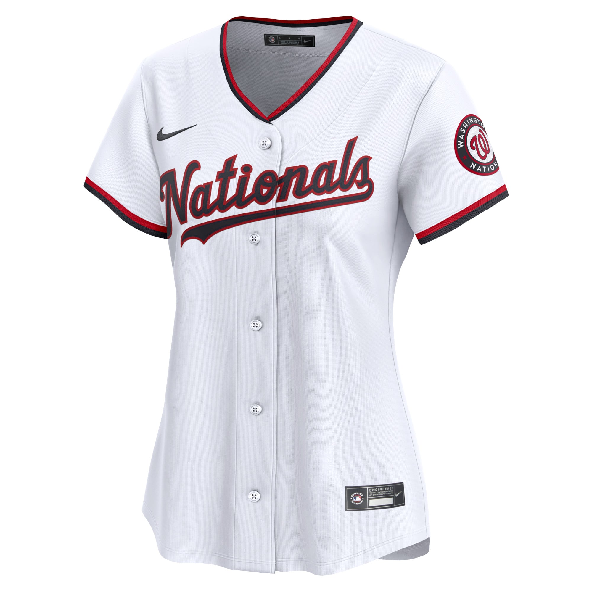 CJ Abrams Washington Nationals Women's Home Limited Player Jersey – White - Image 7