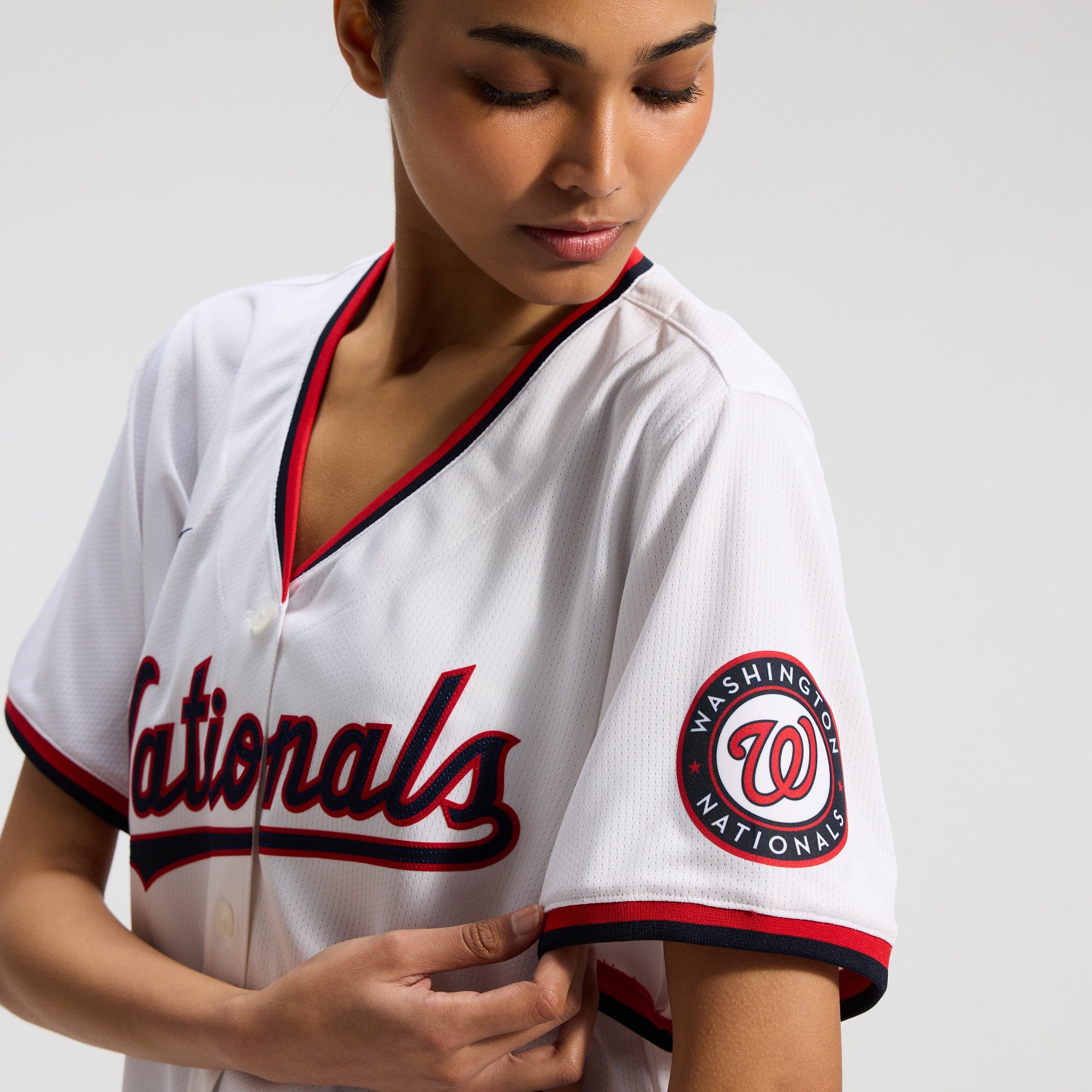 CJ Abrams Washington Nationals Women's Home Limited Player Jersey – White - Image 9