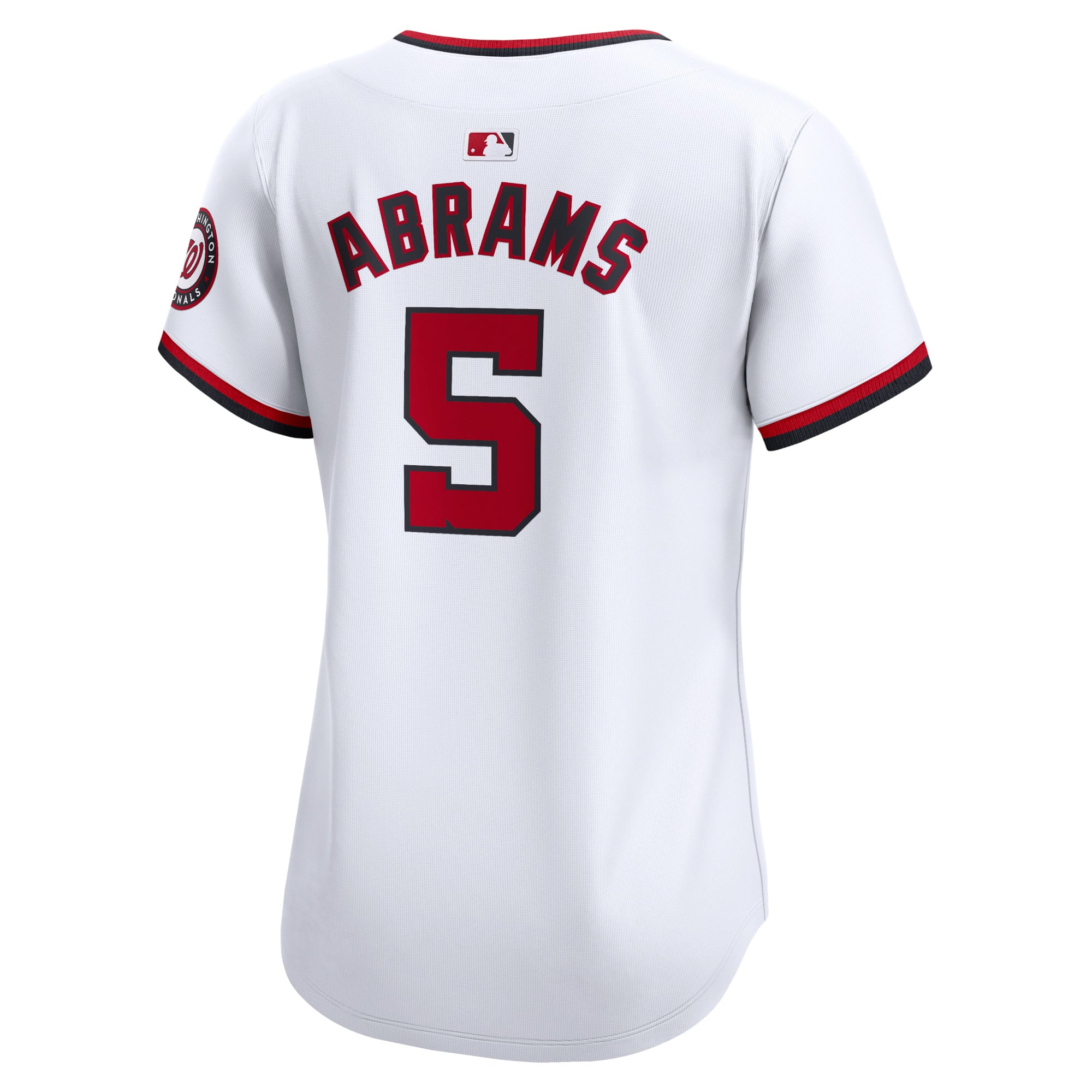 CJ Abrams Washington Nationals Women's Home Limited Player Jersey – White - Image 8