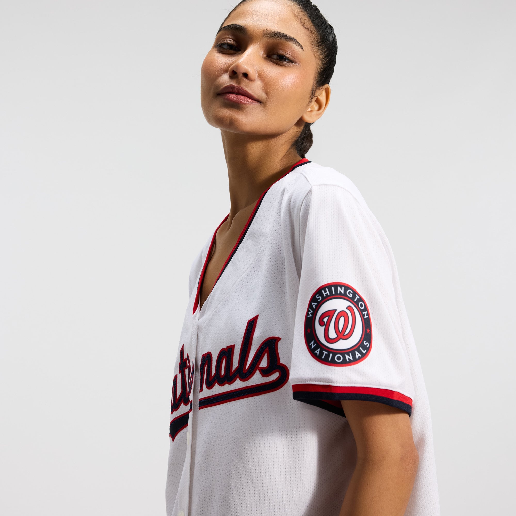 CJ Abrams Washington Nationals Women's Home Limited Player Jersey – White - Image 11