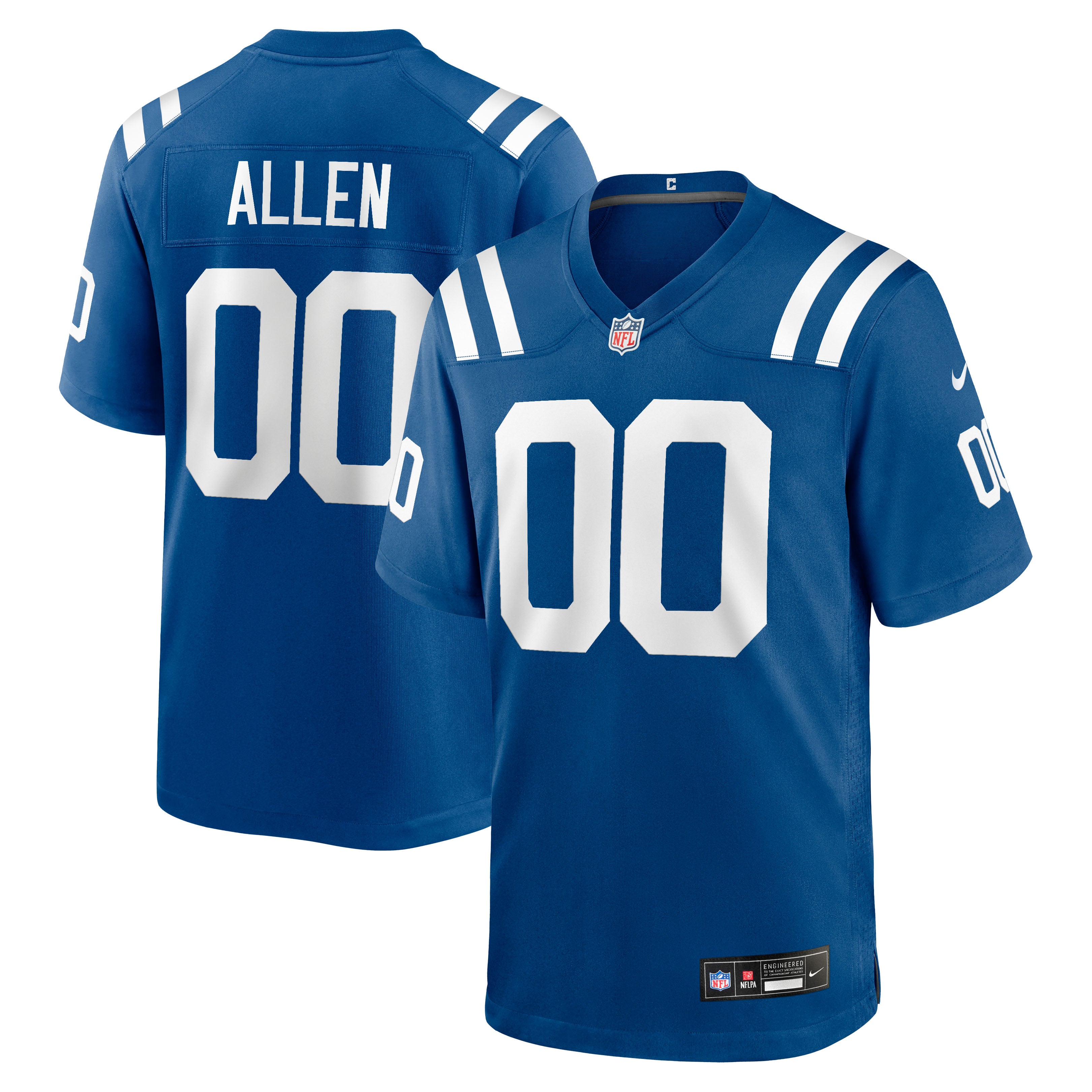 CJ Allen Indianapolis Colts Game Jersey - Royal - Image 2