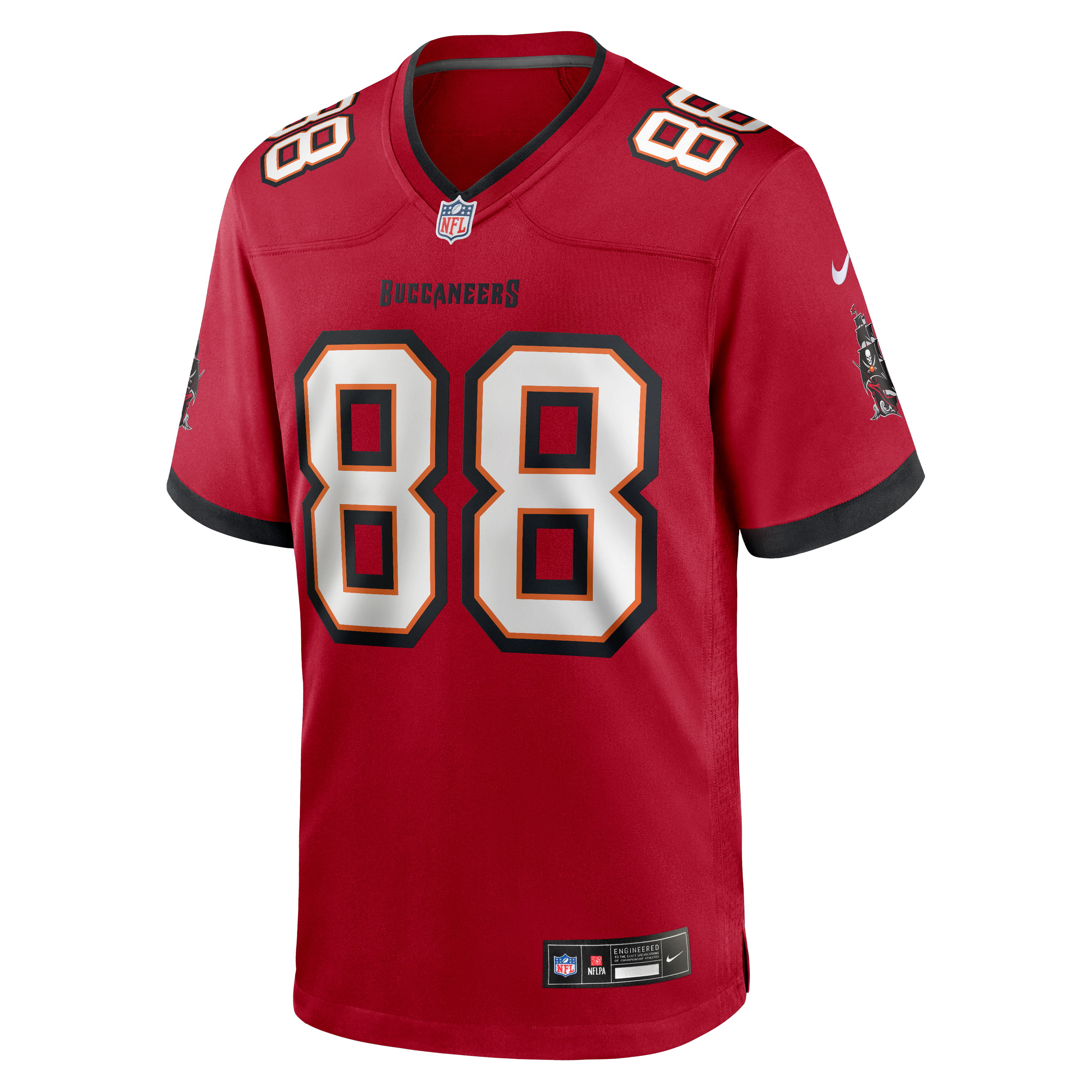 Cade Otton Tampa Bay Buccaneers Alternate Game Jersey - Red - Image 3