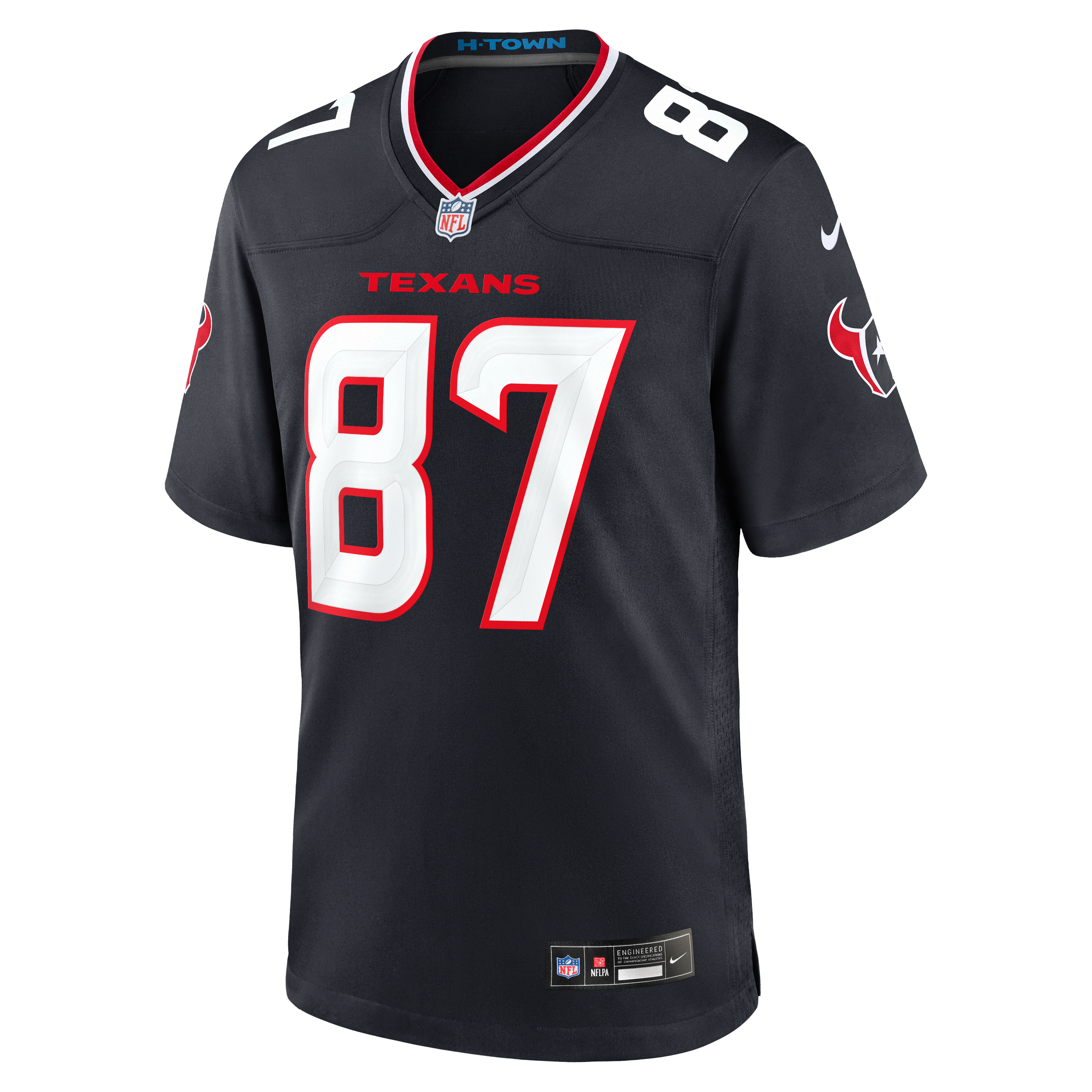 Cade Stover Houston Texans Game Jersey - Navy - Image 3