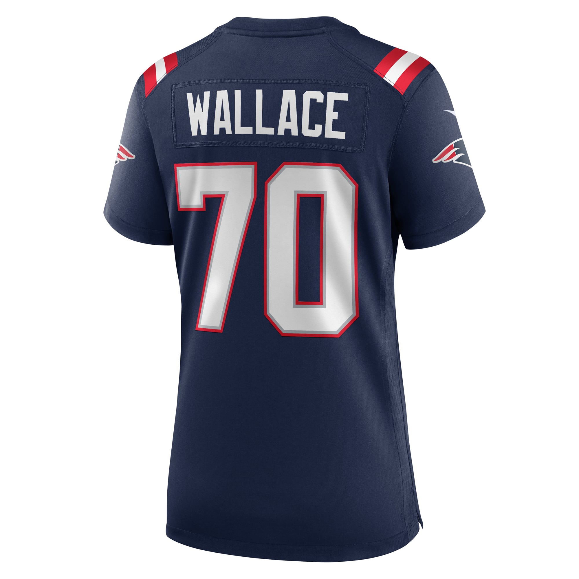 Caedan Wallace New England Patriots Women's Game Jersey - Navy - Image 4