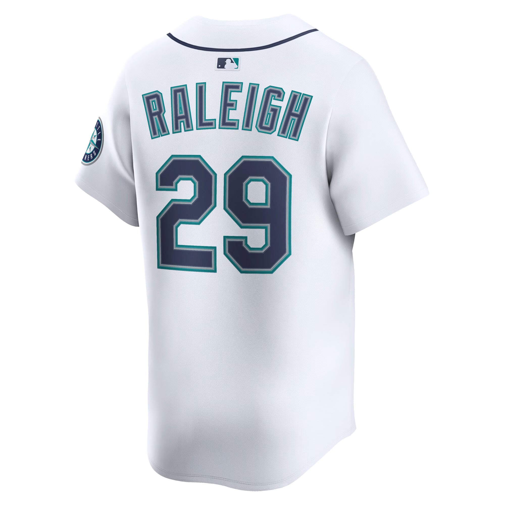 Cal Raleigh Seattle Mariners Home Limited Player Jersey - White - Image 9
