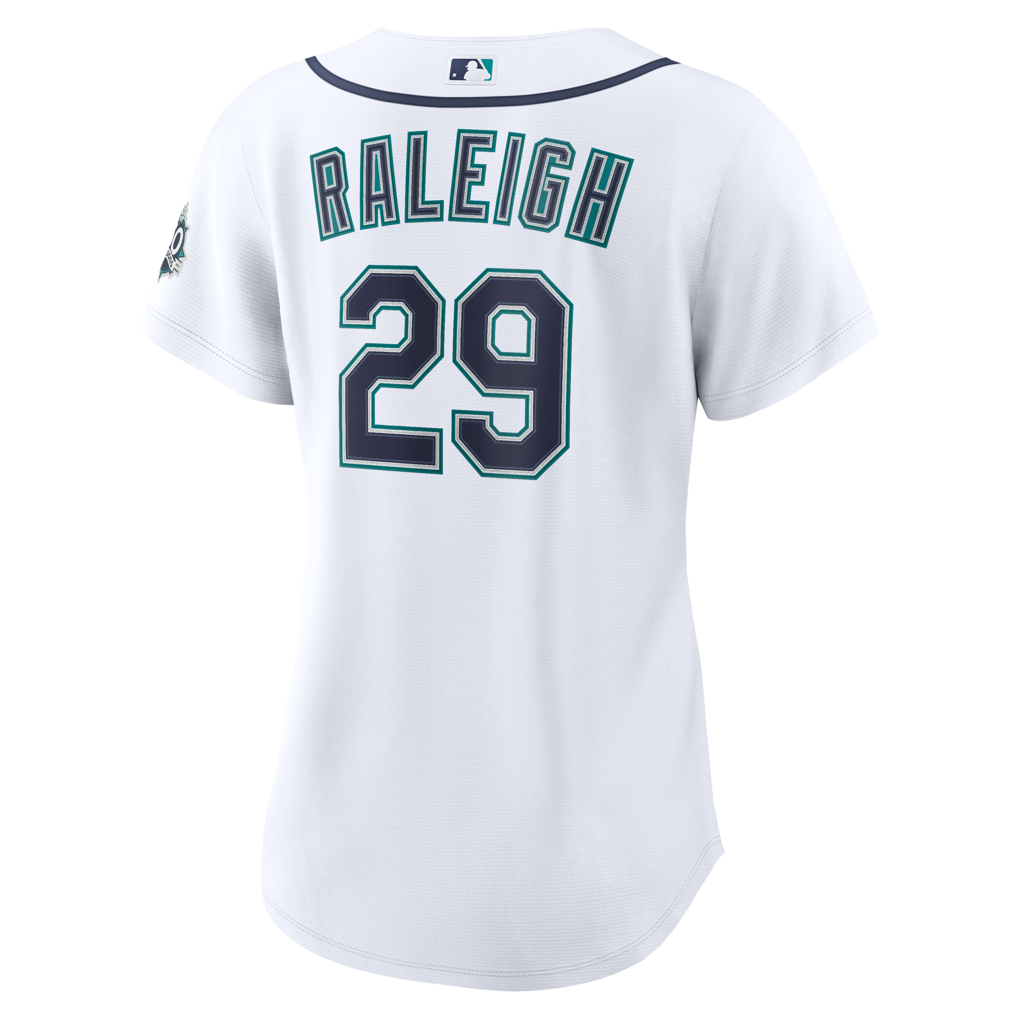 Cal Raleigh Seattle Mariners Women's Home 50th Season Stadium Jersey - White - Image 4