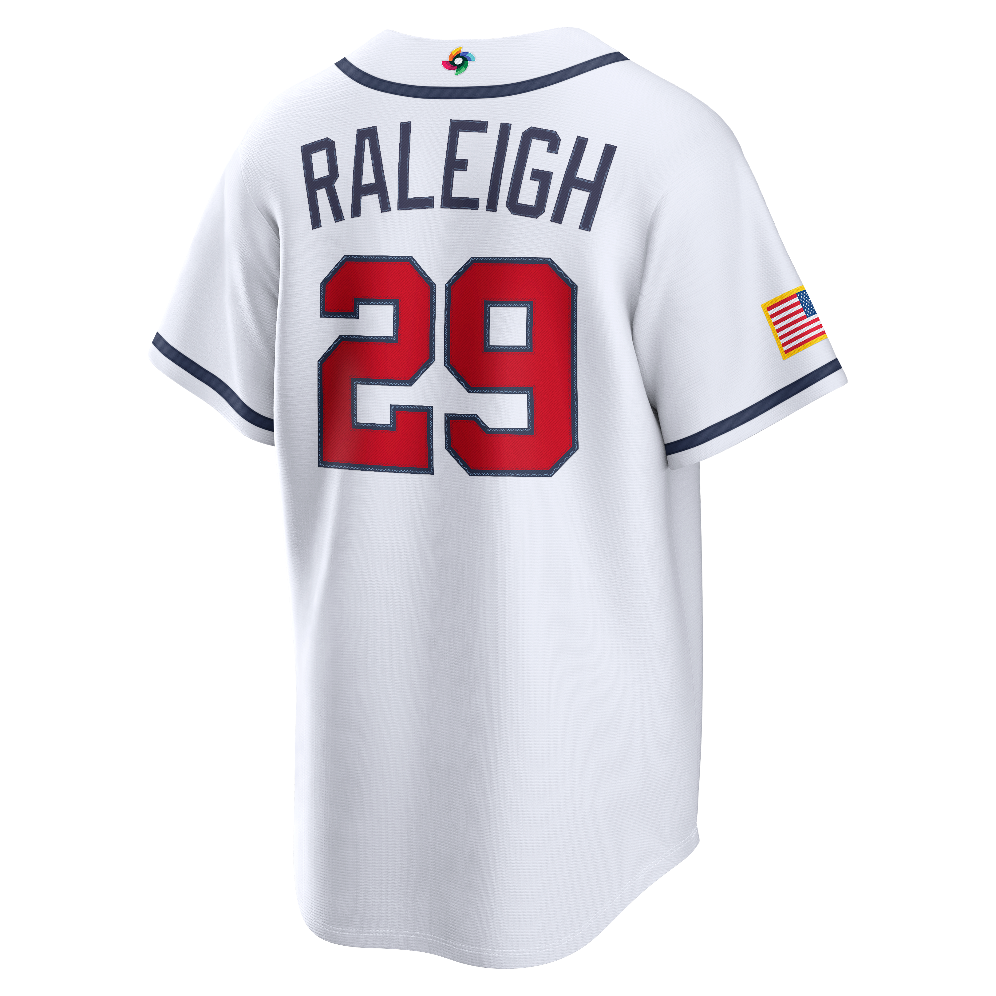 Cal Raleigh USA Baseball 2026 World Baseball Classic Home Stadium Jersey - White - Image 4