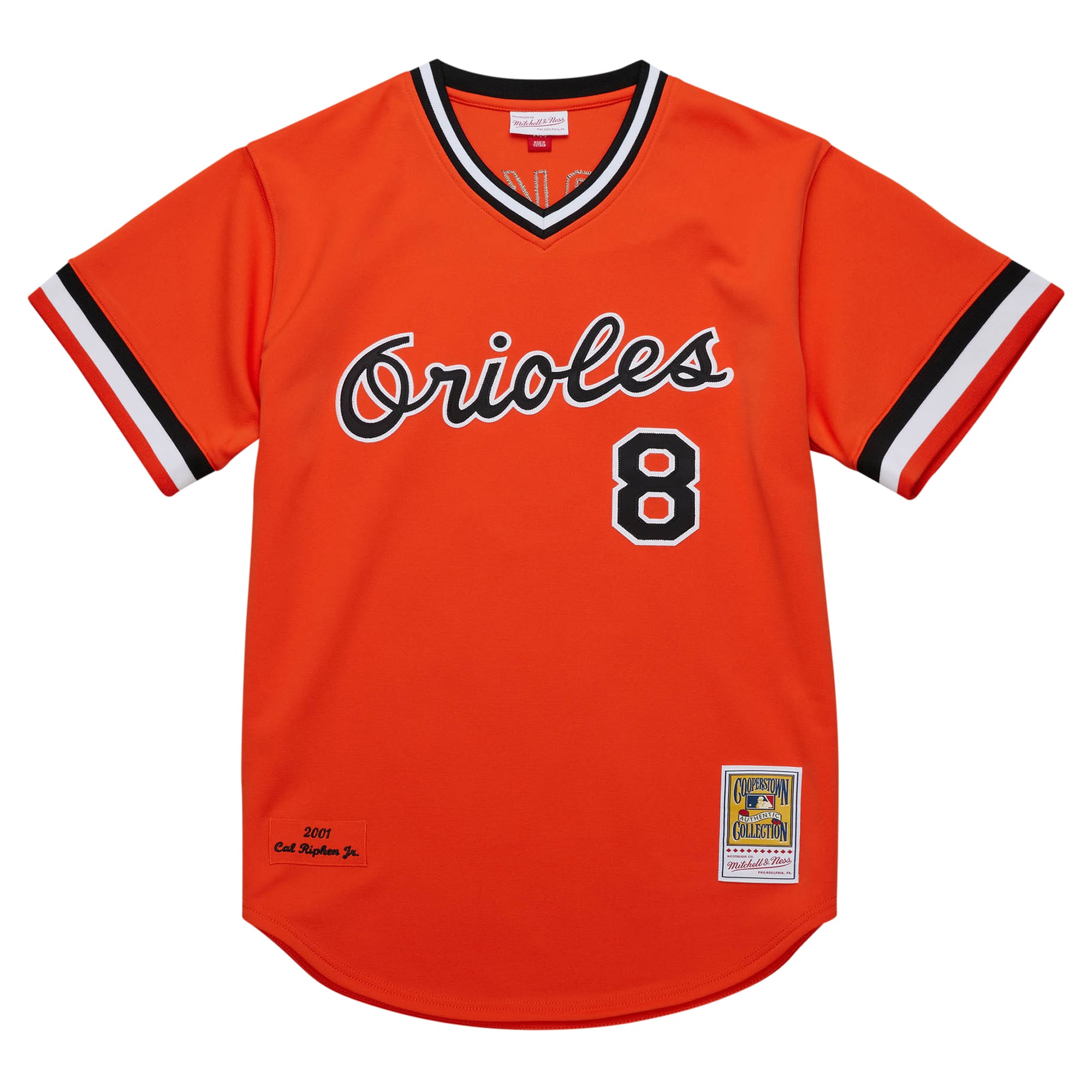 Cal Ripken Jr. Baltimore Orioles 2001 Cooperstown Collection Throwback Jersey - Orange - Image 3