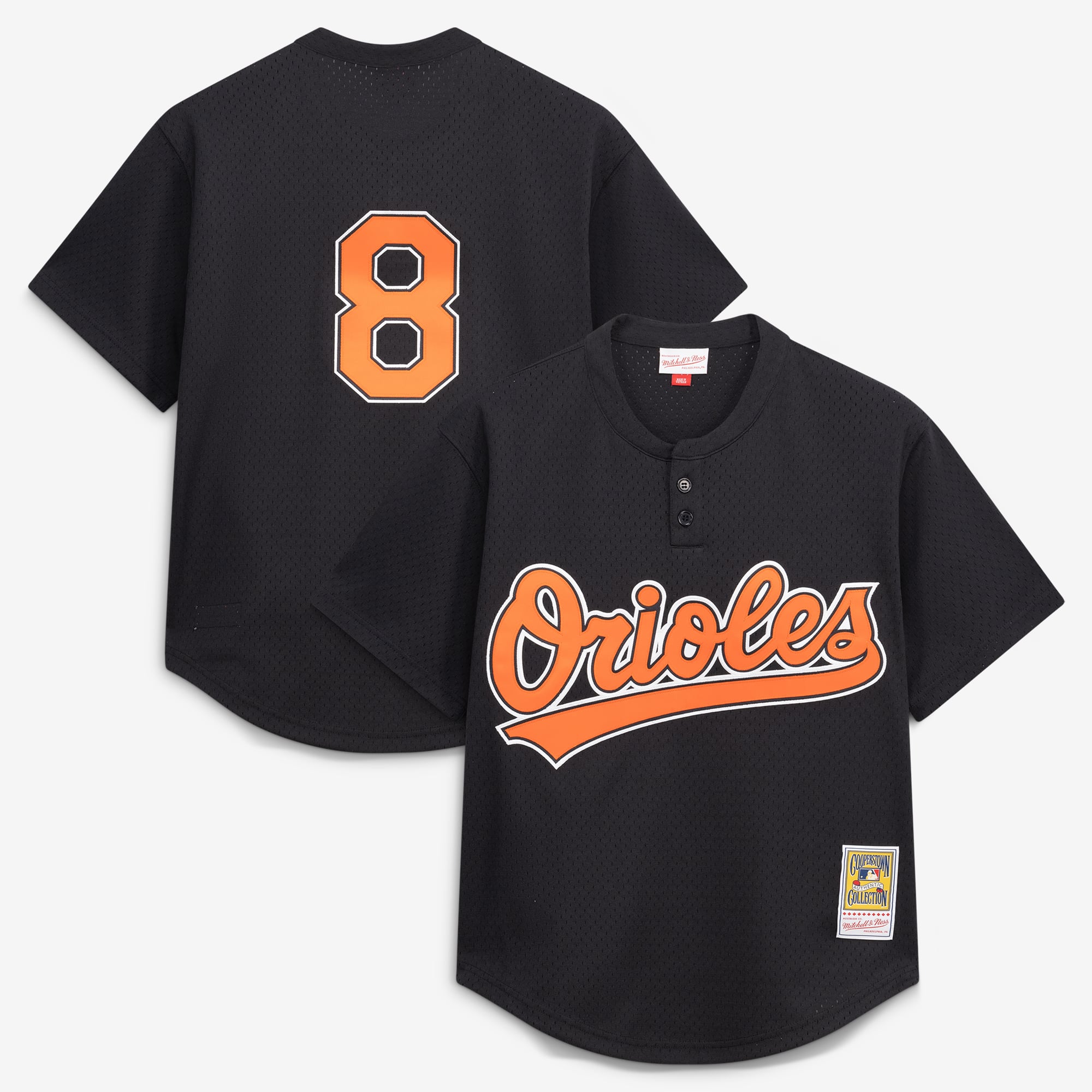 Cal Ripken Jr. Baltimore Orioles Batting Practice Jersey - Black - Image 2
