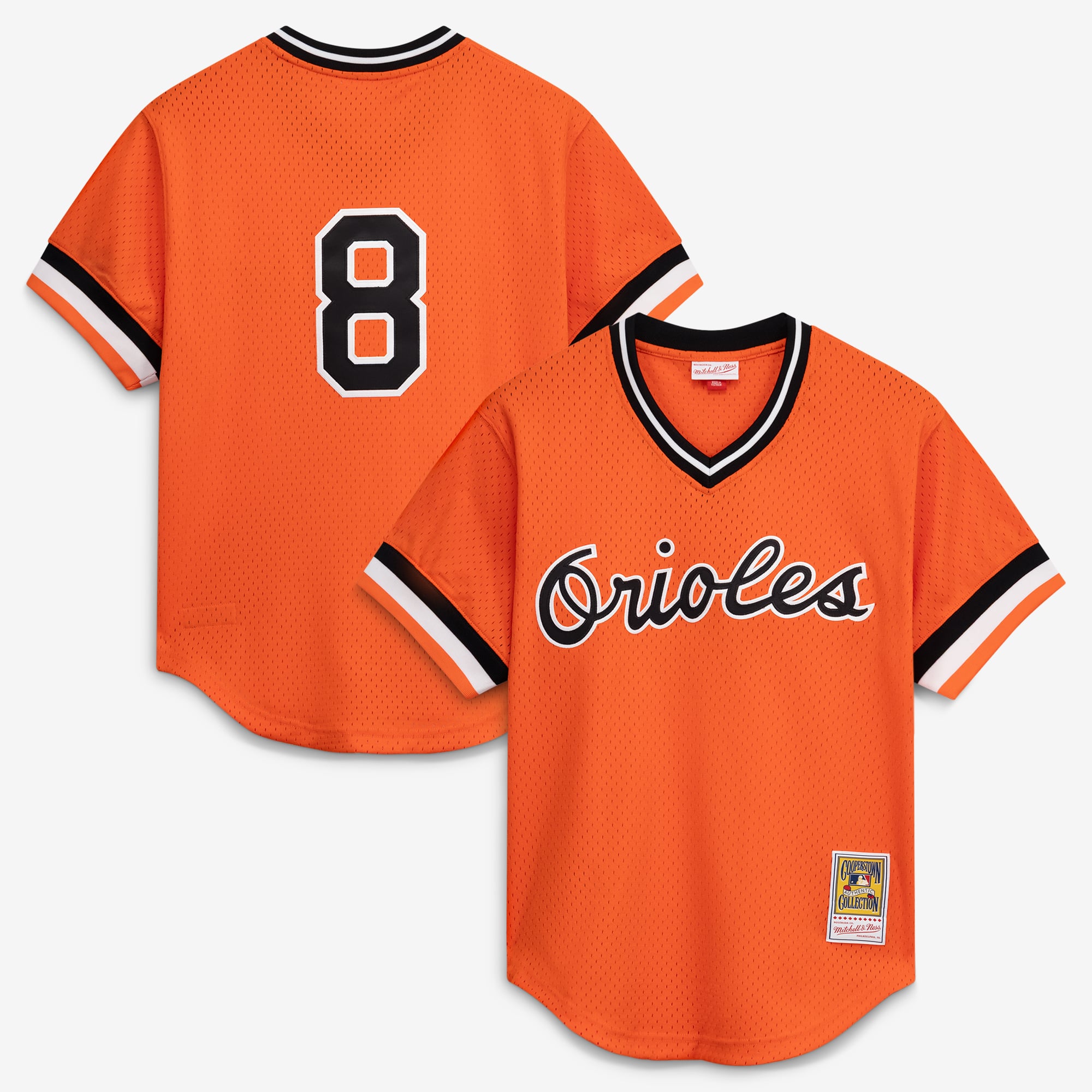 Cal Ripken Jr. Baltimore Orioles Batting Practice Jersey - Orange - Image 2