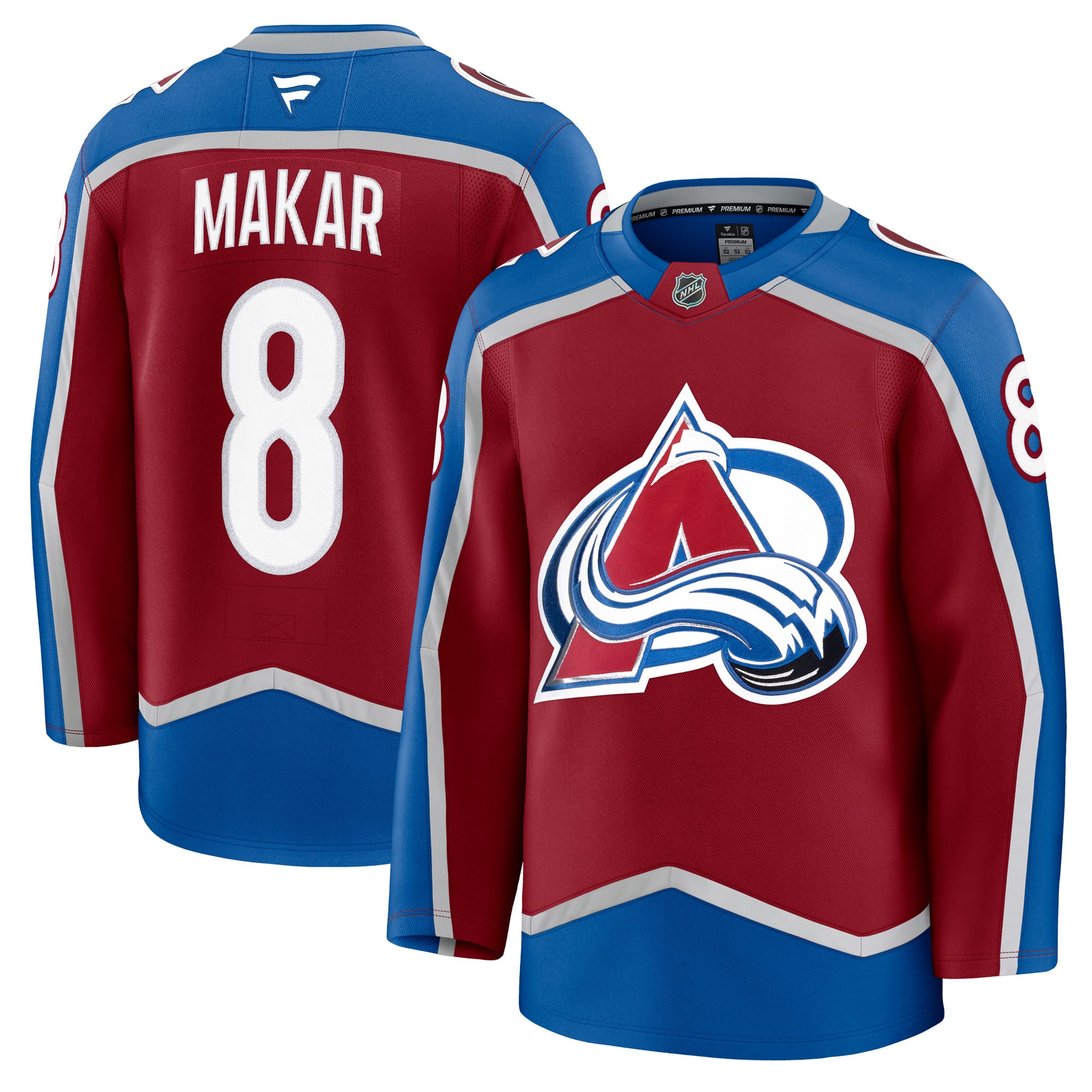Cale Makar Colorado Avalanche Home Premium Jersey - Burgundy