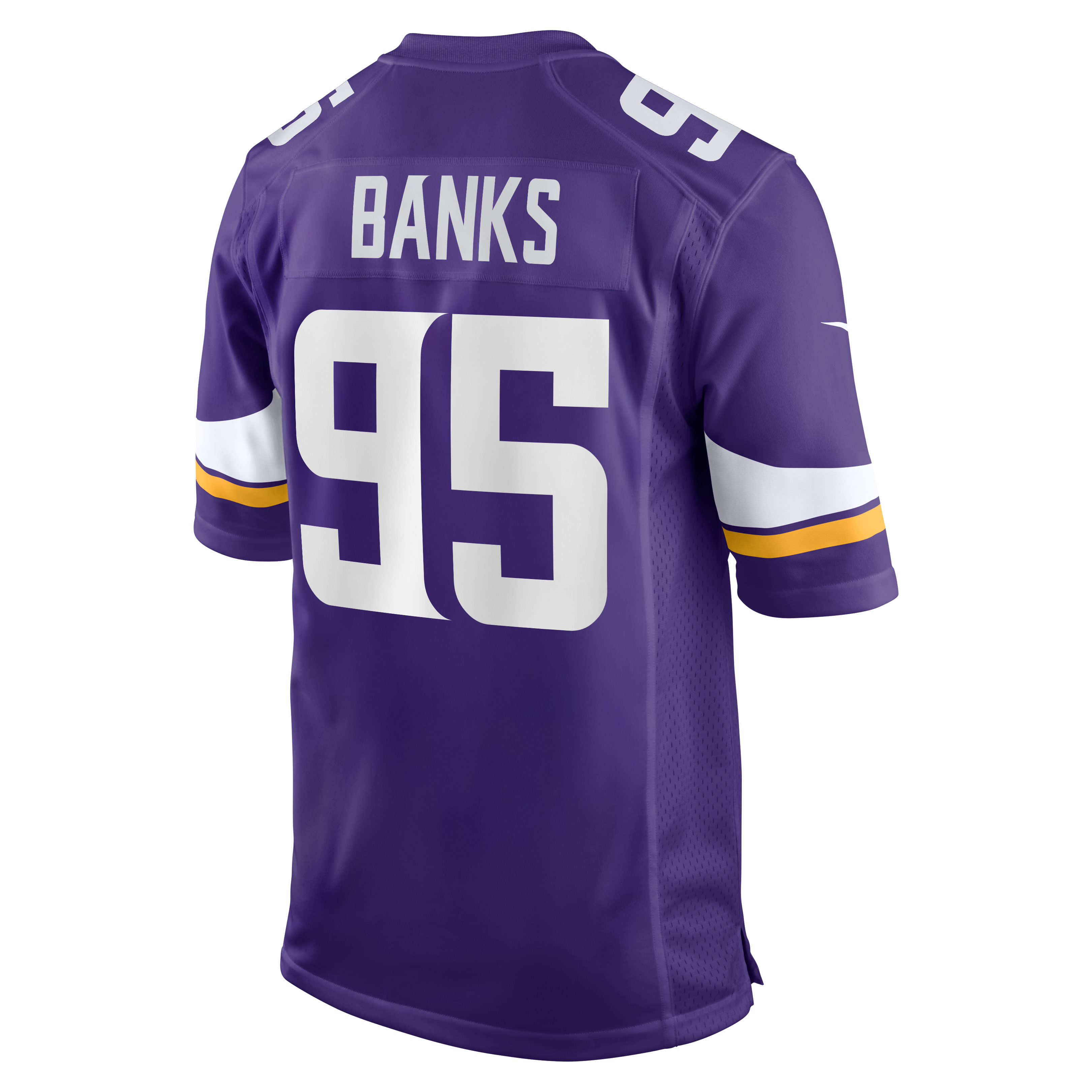 Caleb Banks Minnesota Vikings 2026 Draft First Round Pick No. 18 Team Game Jersey - Purple - Image 4